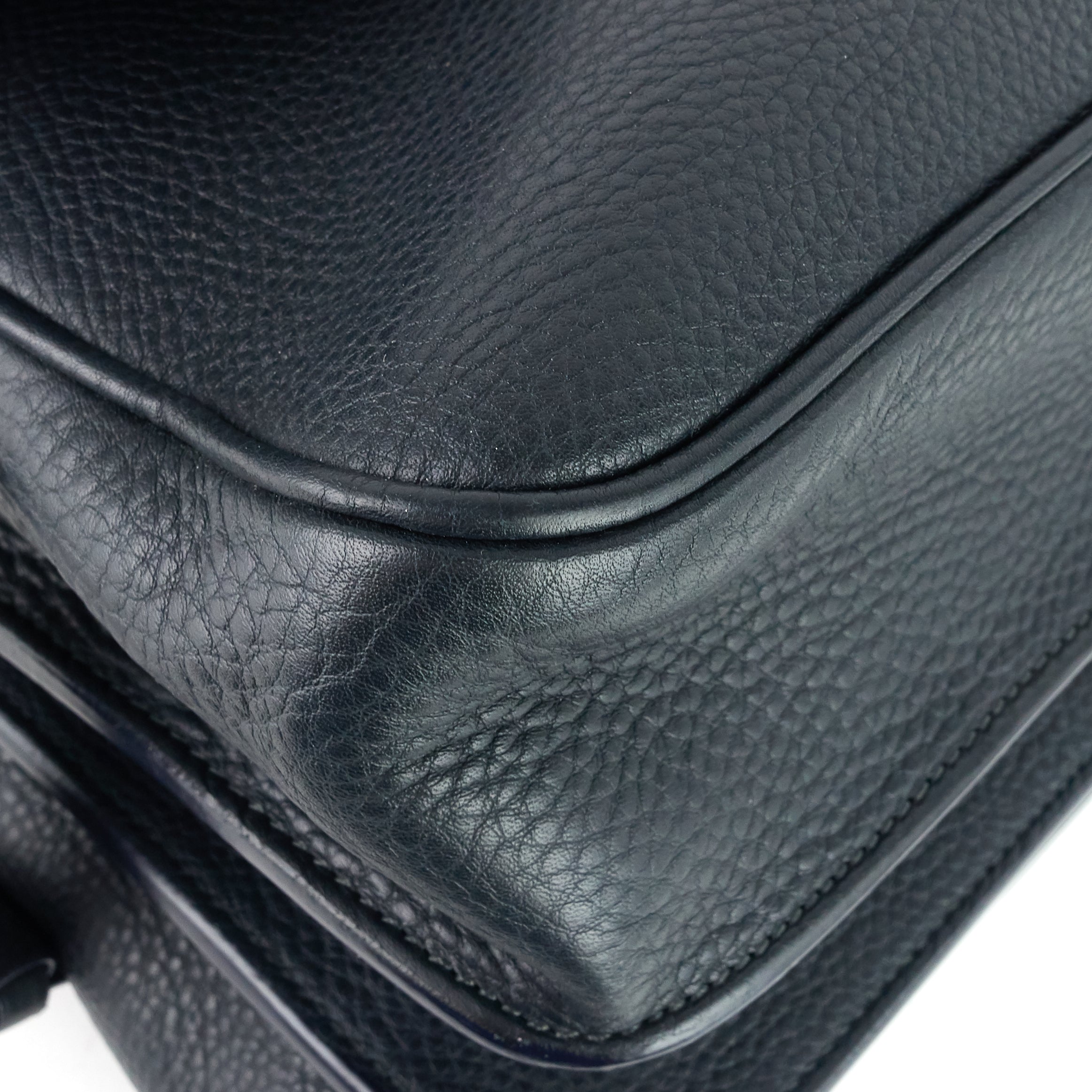 Louis Vuitto Stelios Naxos Leather Messenger Bag