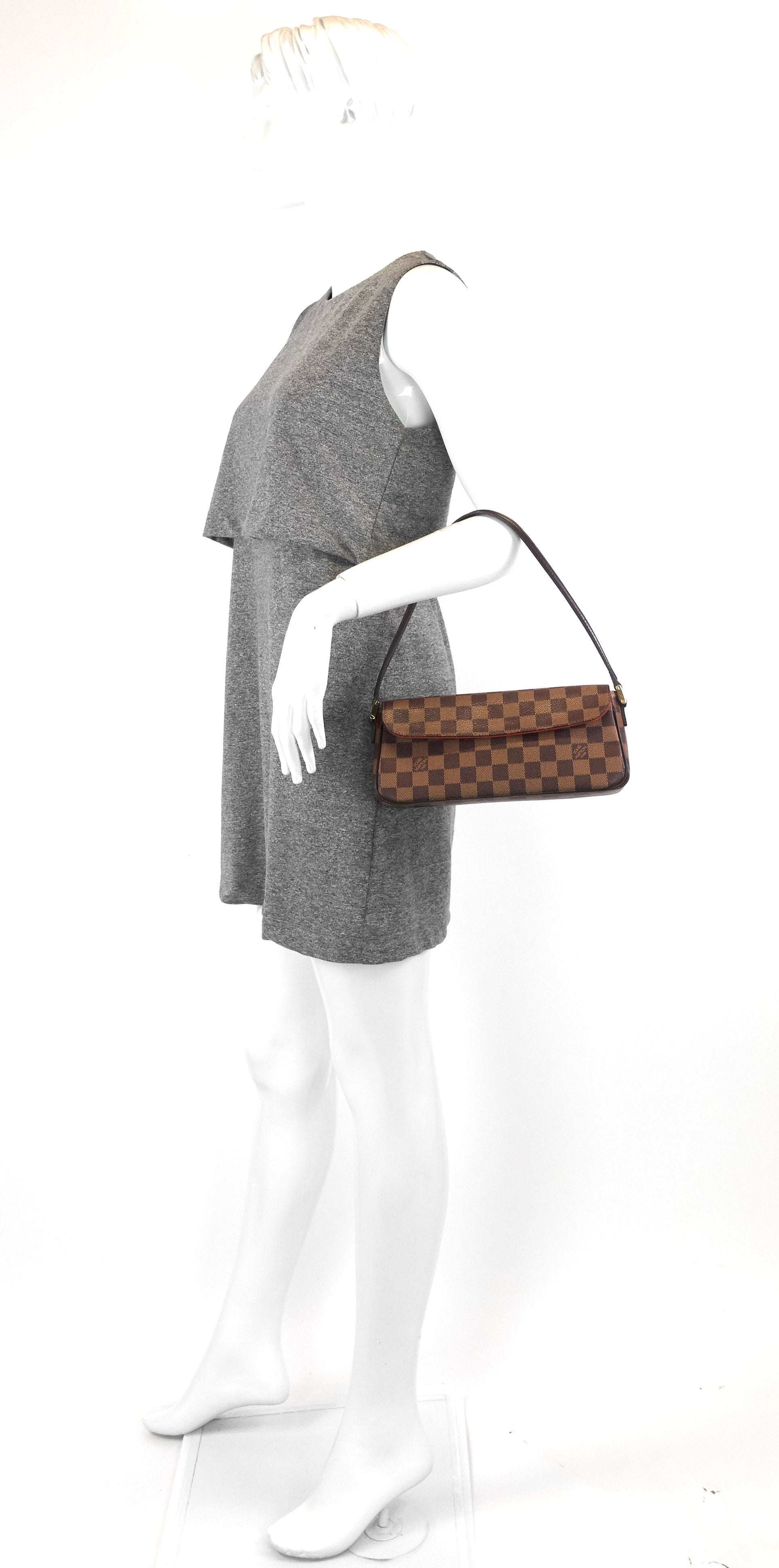 Louis Vuitto Recoleta Damier Ebene Canvas Bag