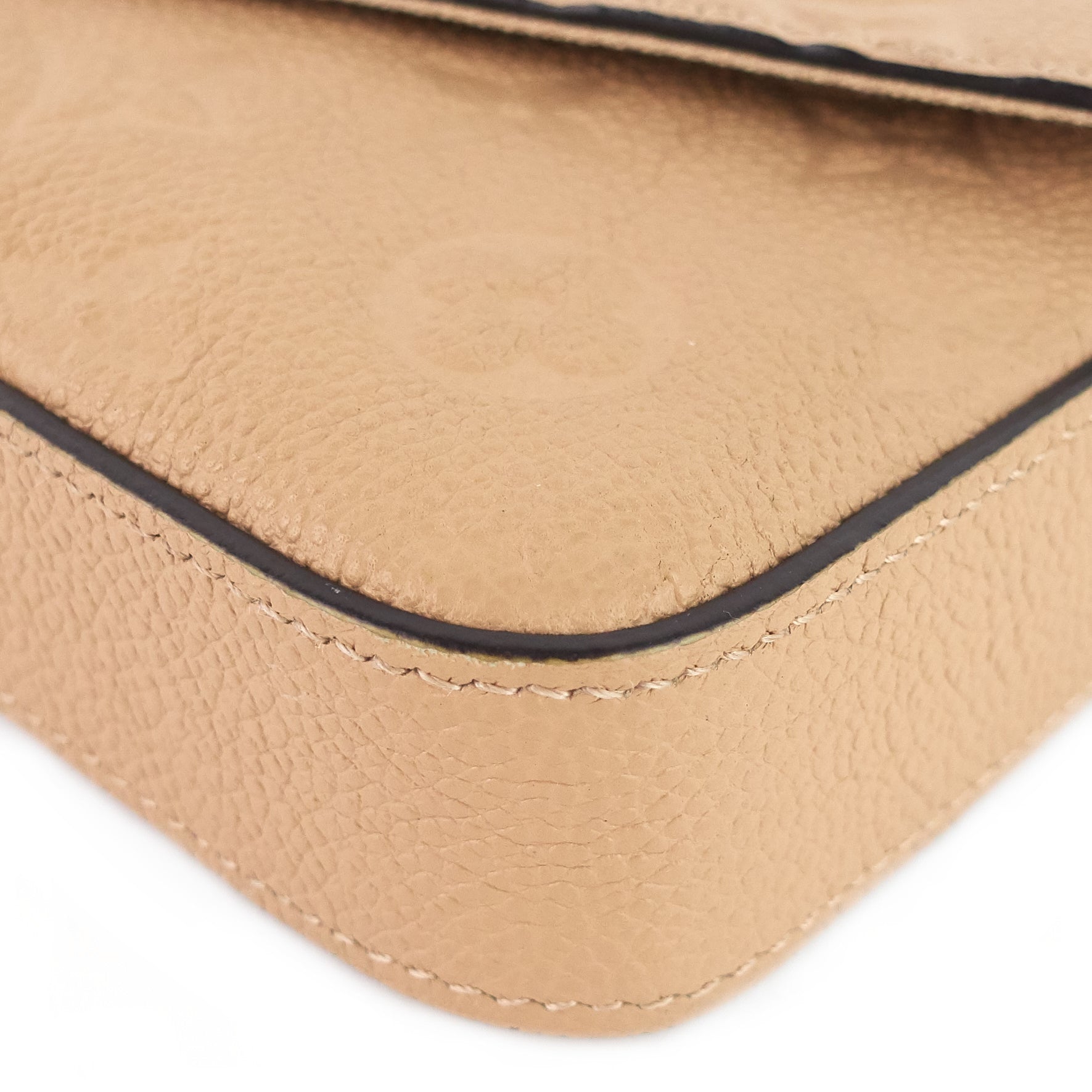 Louis Vuitto Pochette FÃ©licie Monogram Empreinte Leather Chain Wallet Bag