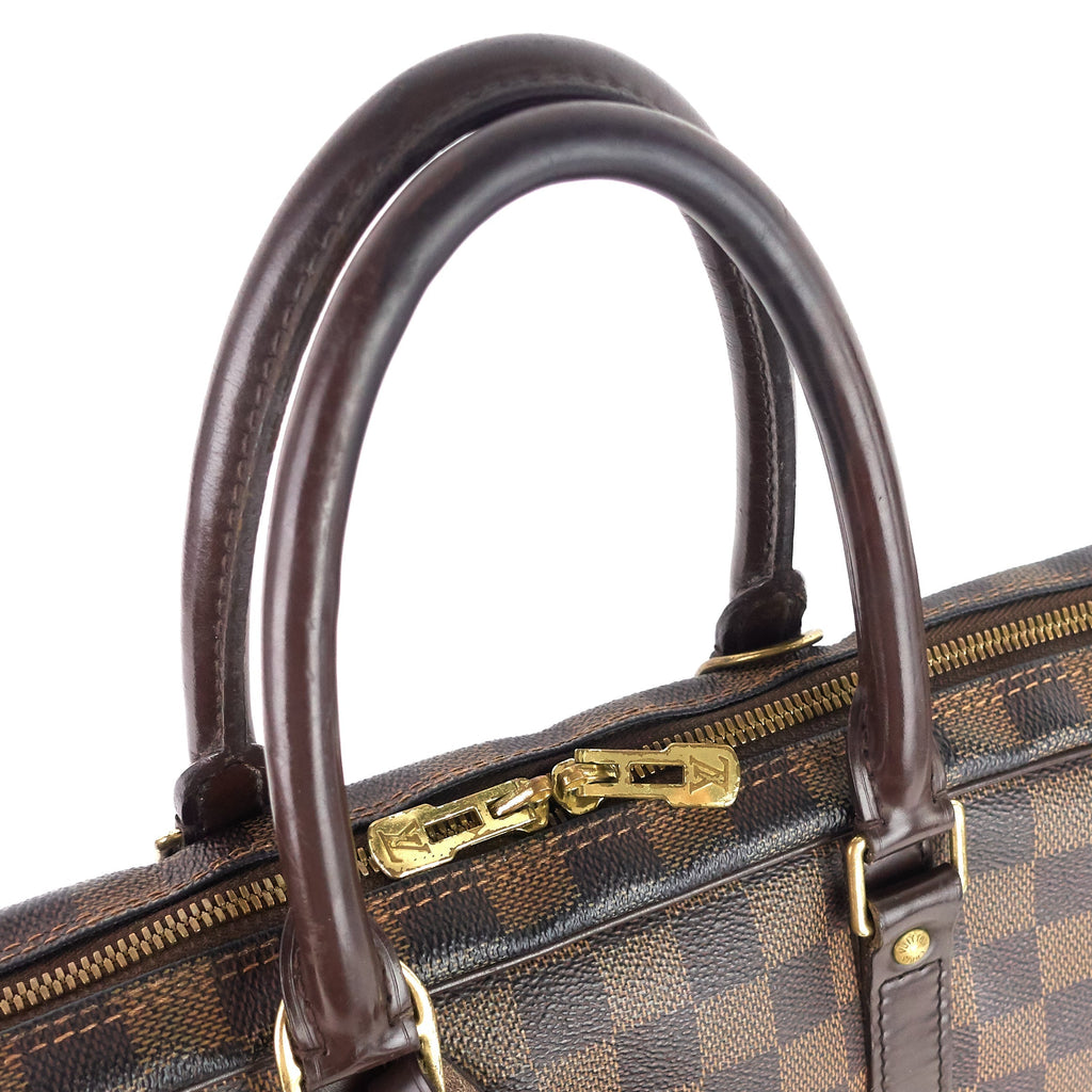 Louis Vuitto Porte-Documents Voyage GM Damier Ebene Canvas Briefcase Bag
