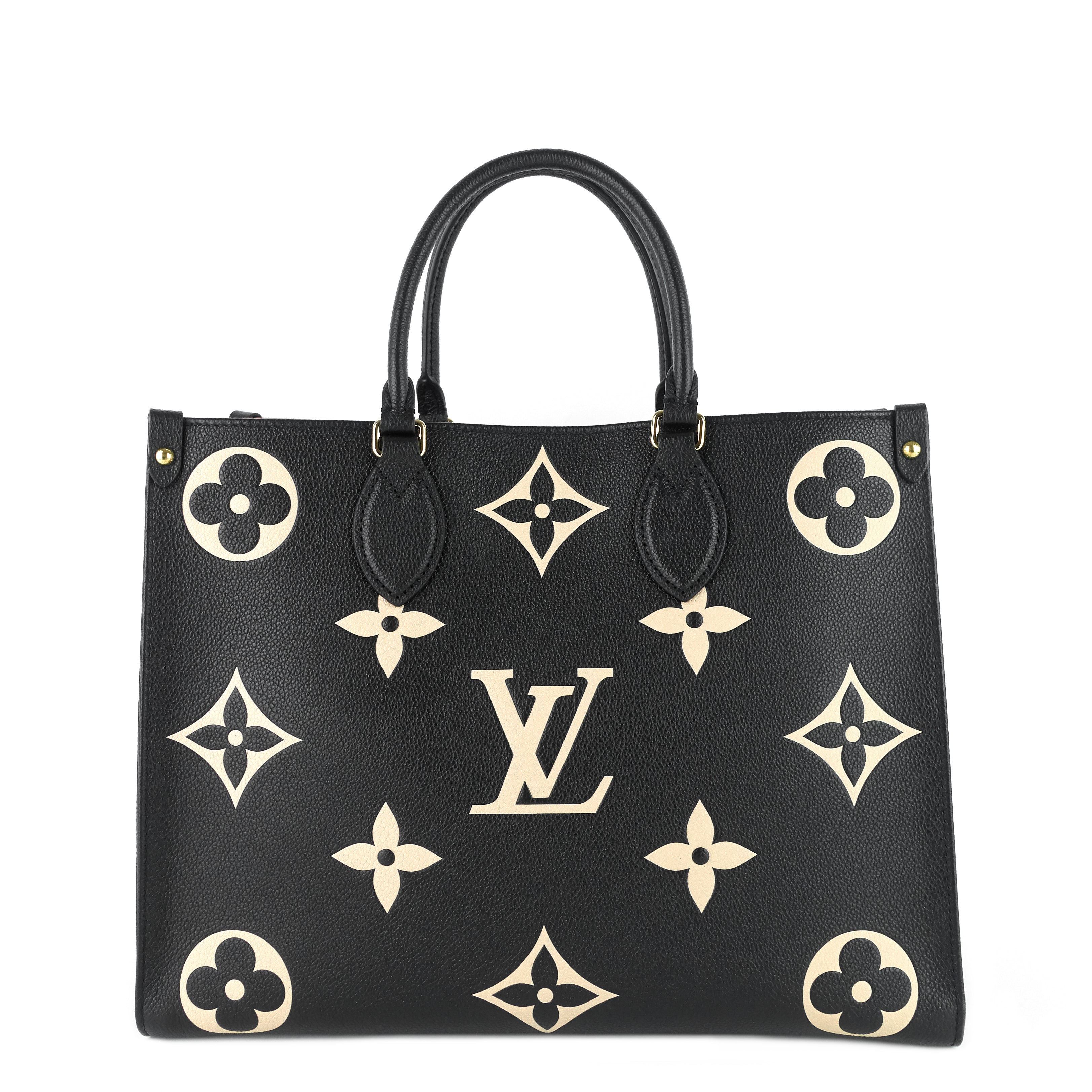 Louis Vuitto OnTheGo MM Bicolour Monogram Empreinte Leather Bag