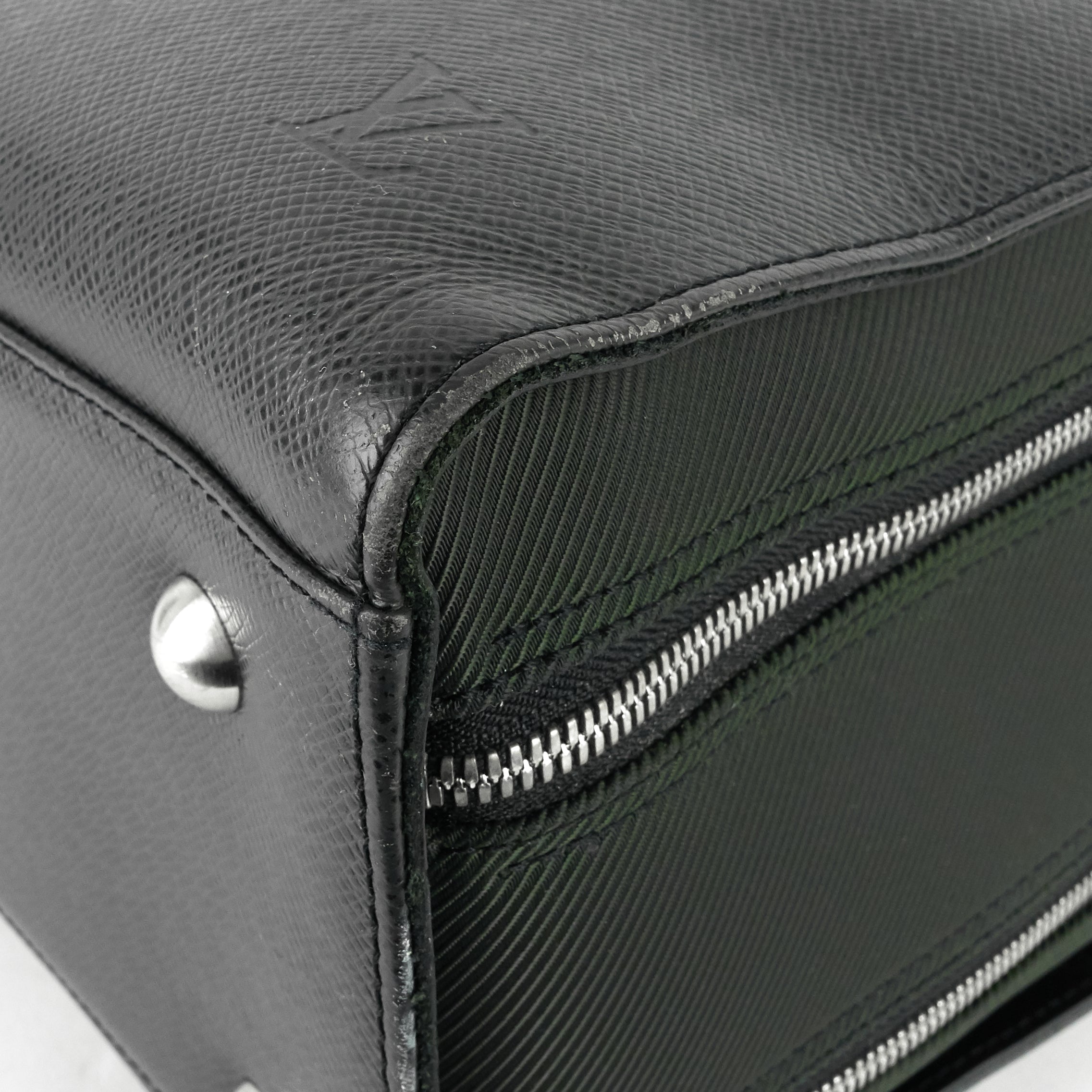 Louis Vuitto Nevski Taiga Leather Briefcase Bag