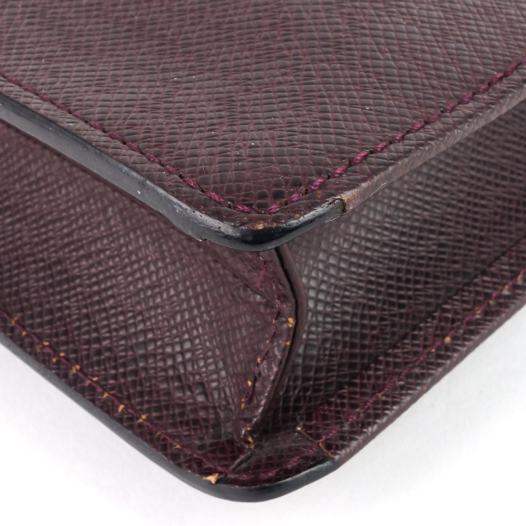 Louis Vuitto Serviette Kourad Taiga Leather Briefcase Bag