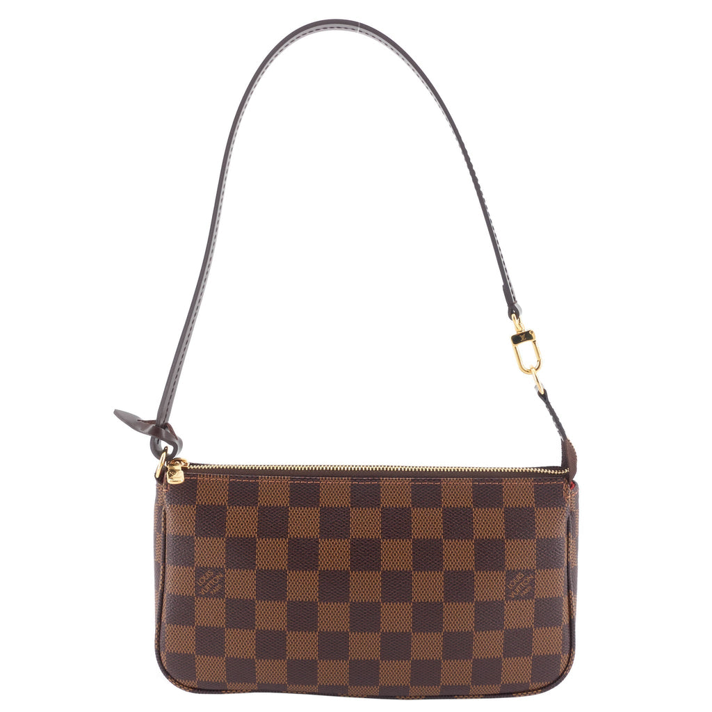 Louis Vuitto Pochette Accessoires Damier Ebene Canvas Bag