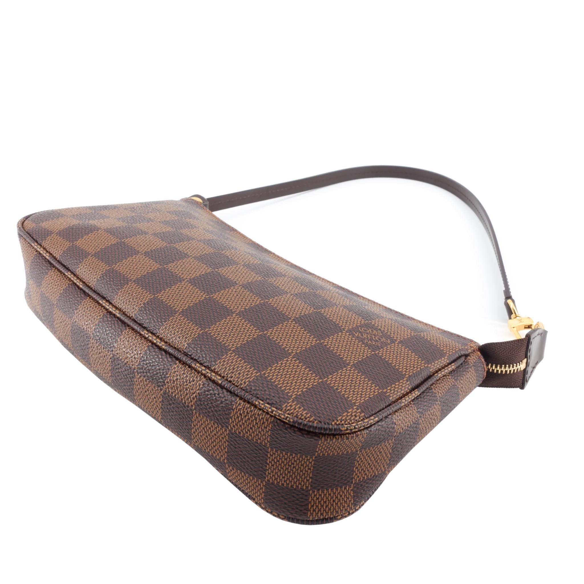 Louis Vuitto Pochette Accessoires Damier Ebene Canvas Bag