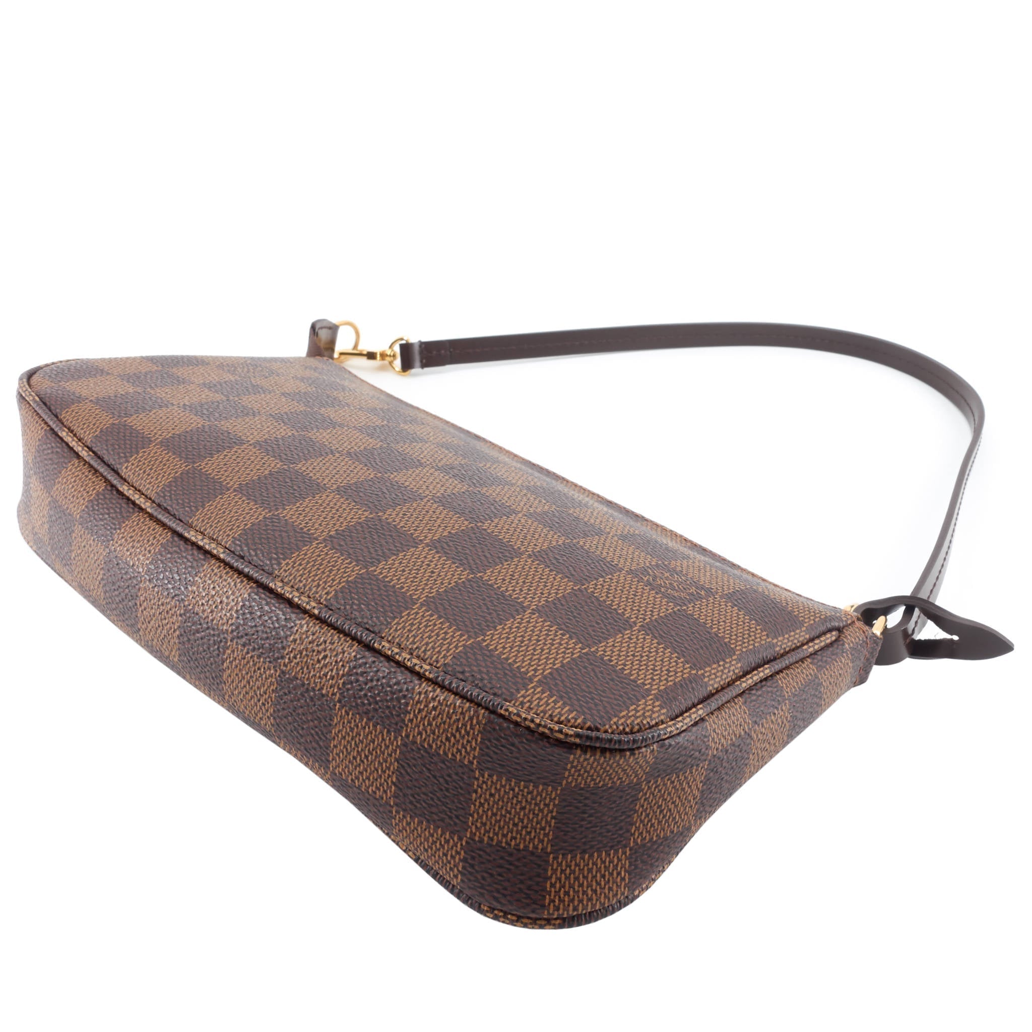 Louis Vuitto Pochette Accessoires Damier Ebene Canvas Bag