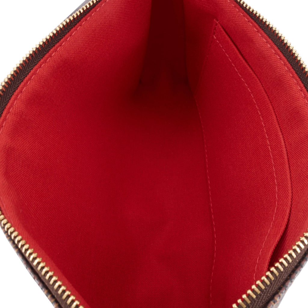 Louis Vuitto Pochette Accessoires Damier Ebene Canvas Bag
