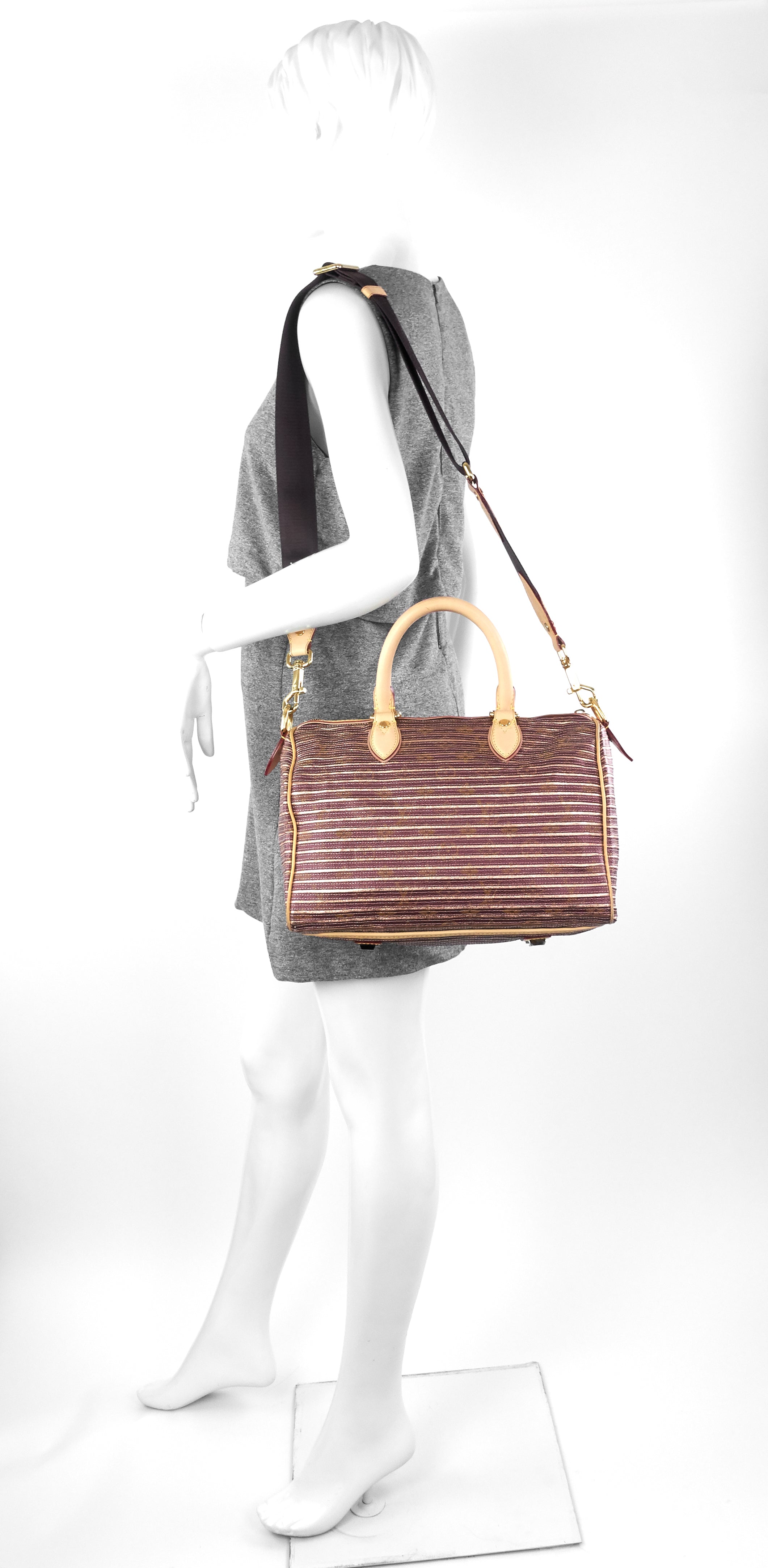 Louis Vuitto Eden Speedy BandouliÃ¨re 30 Canvas Handbag