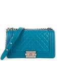 Chanel Boy Old Medium Lambskin Leather Bag