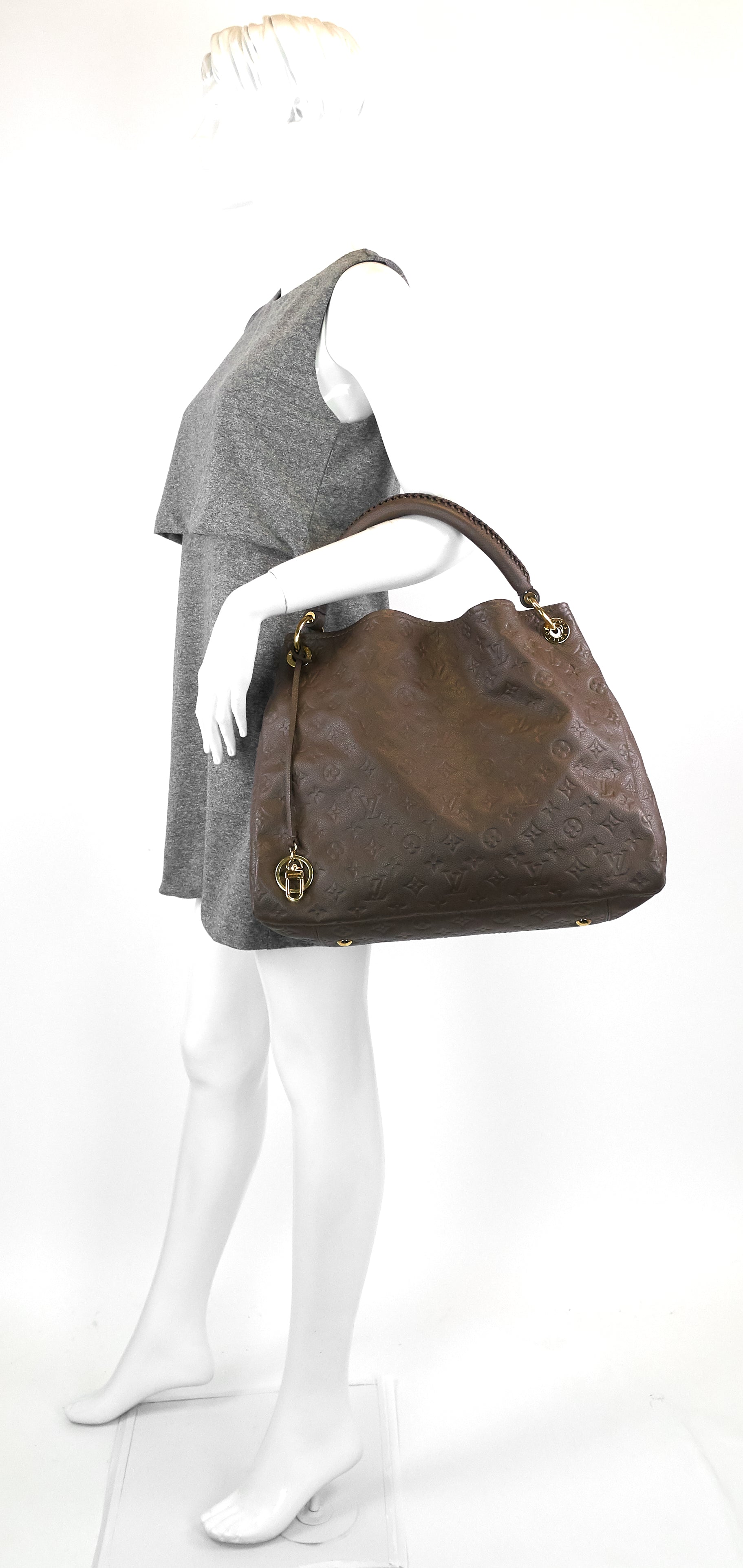 Louis Vuitto Artsy MM Monogram Empreinte Leather Handbag