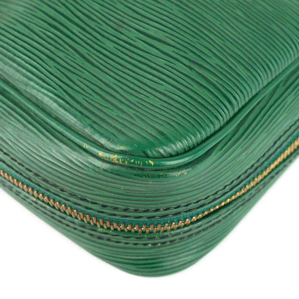 Louis Vuitto Porte-Documents Voyage Green Epi Leather Briefcase Bag
