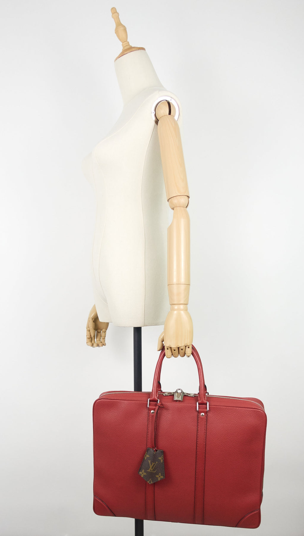 Louis Vuitto Porte-Documents Voyage PM Taurillon Leather Briefcase Bag