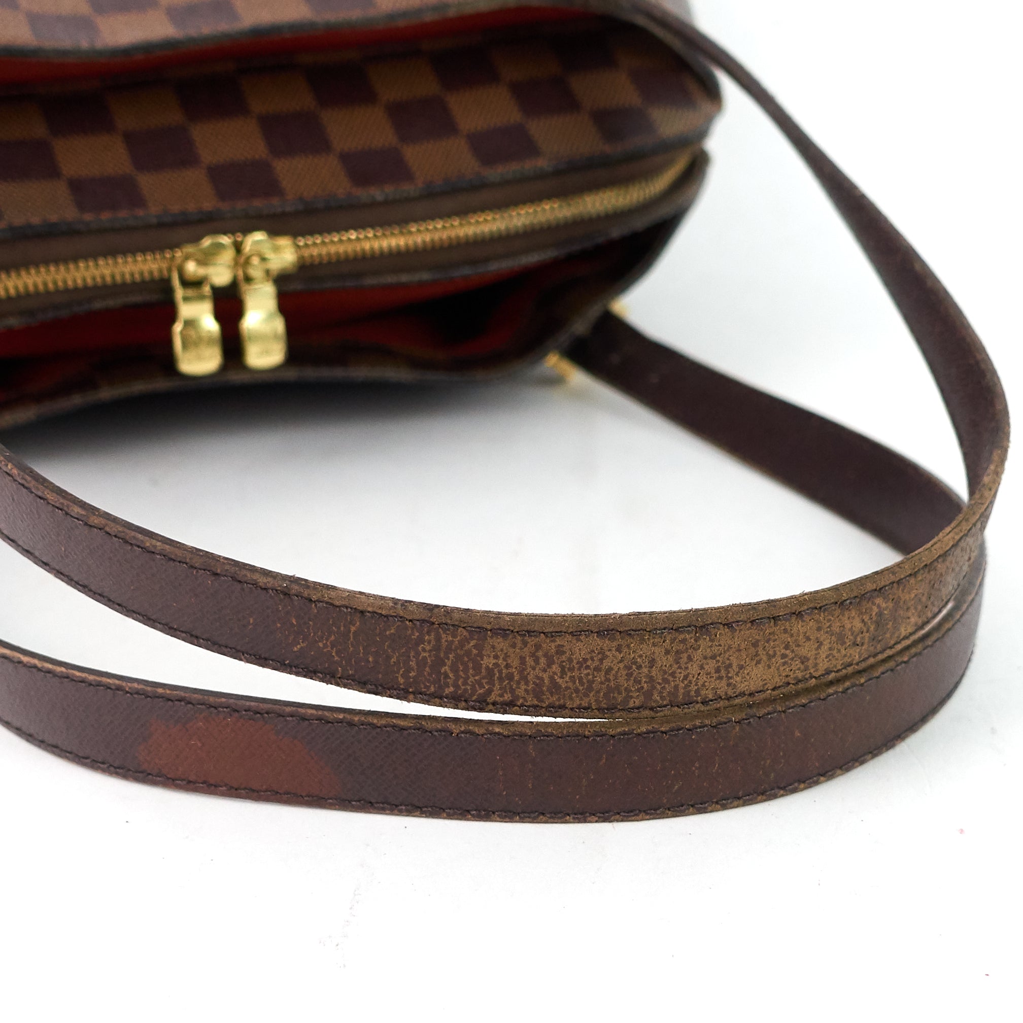 Louis Vuitto Belem MM Damier Ebene Canvas Bag