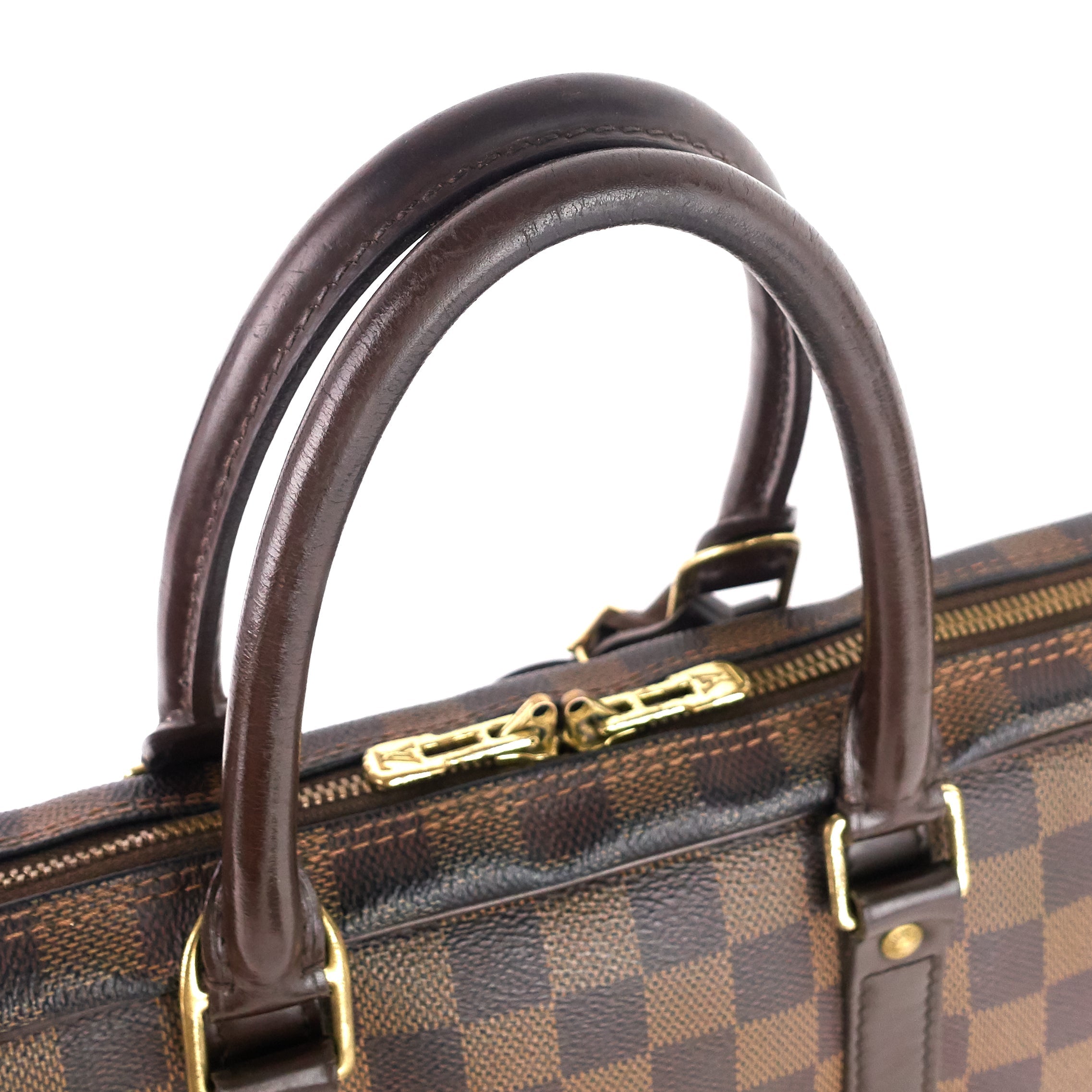 Louis Vuitto Porte-Documents Voyage GM Damier Ebene Canvas Briefcase Bag