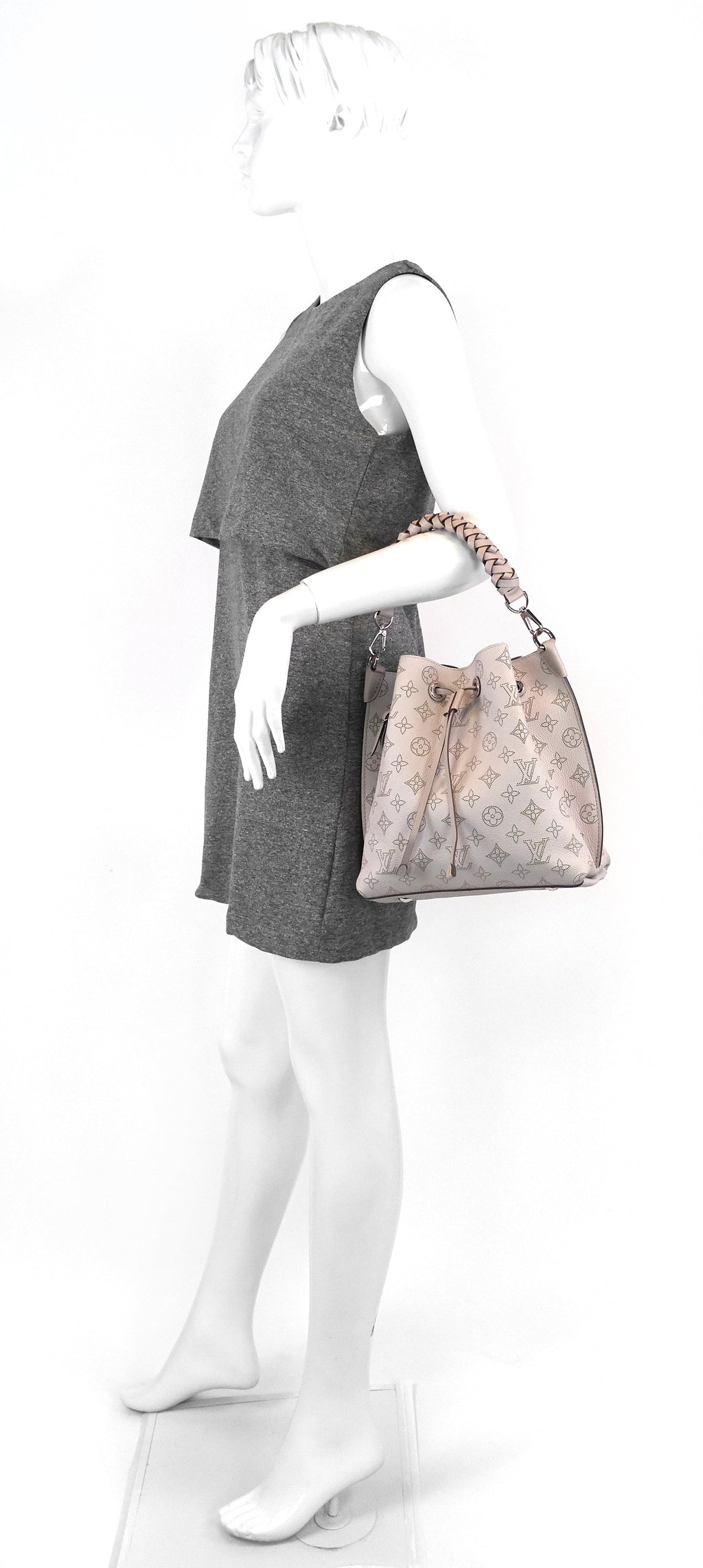 Louis Vuitto Muria Mahina Leather Hobo Bag