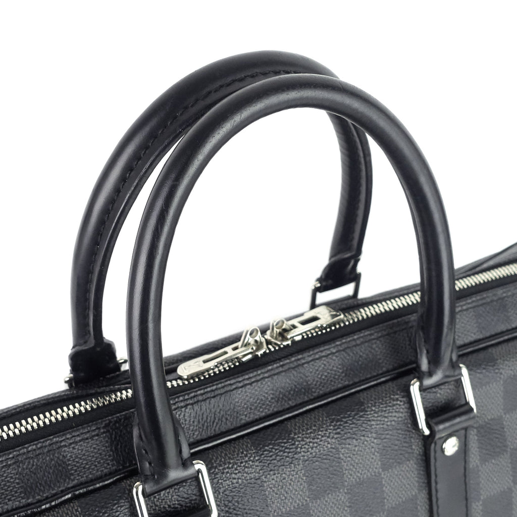 Louis Vuitto Porte-Documents Voyage PM Damier Graphite Canvas Briefcase Bag