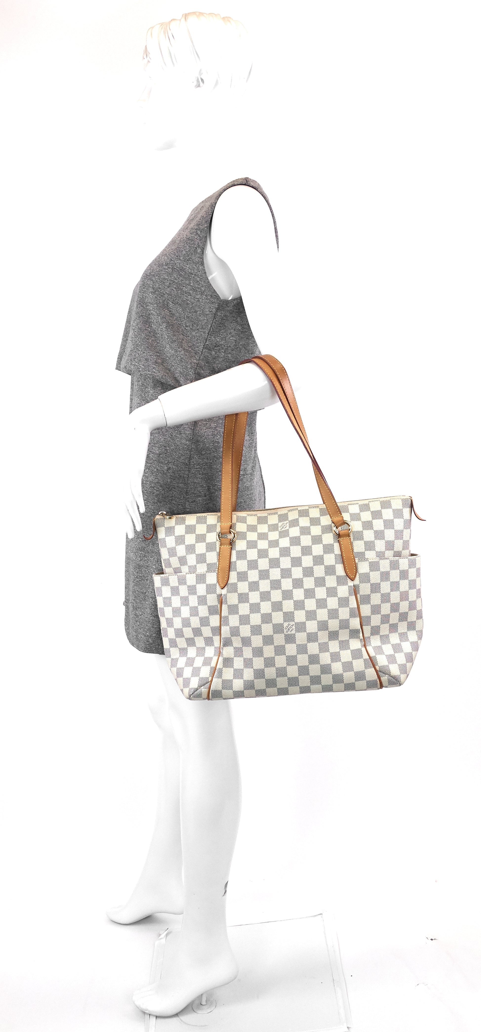 Louis Vuitto Totally MM Damier Azur Canvas Bag