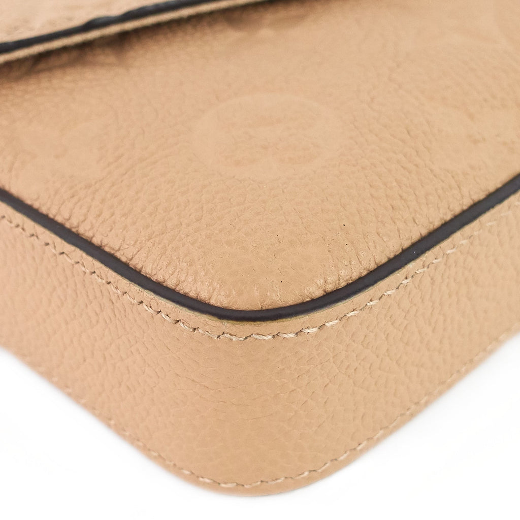 Louis Vuitto Pochette FÃ©licie Monogram Empreinte Leather Chain Wallet Bag