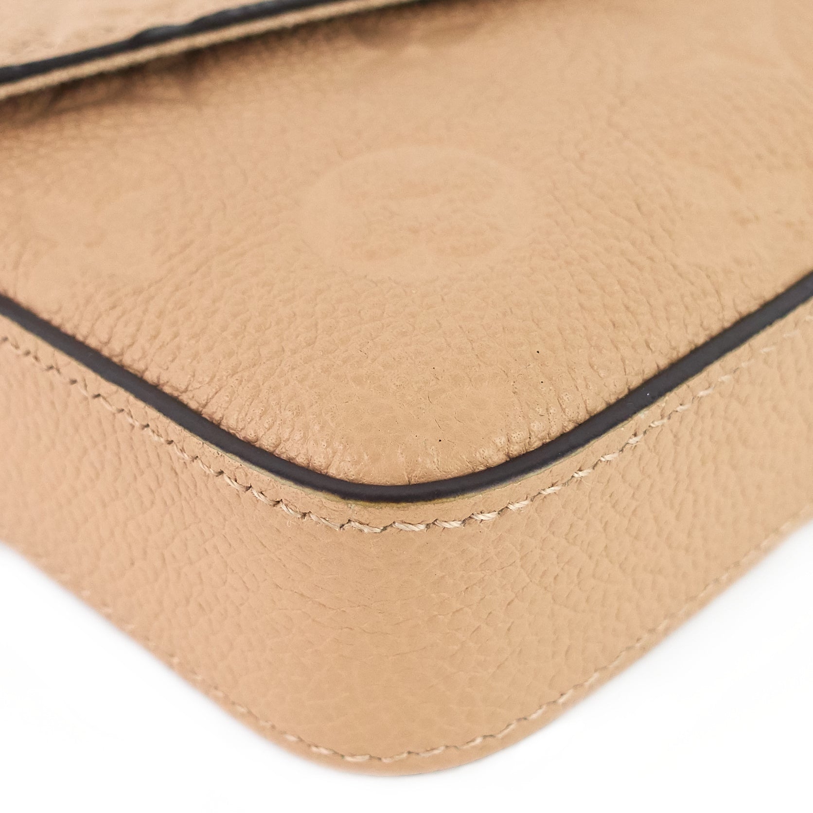 Louis Vuitto Pochette FÃ©licie Monogram Empreinte Leather Chain Wallet Bag