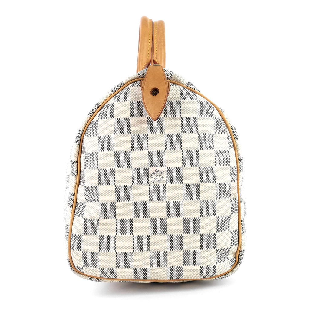 Louis Vuitto Speedy 30 Damier Azur Canvas Bag