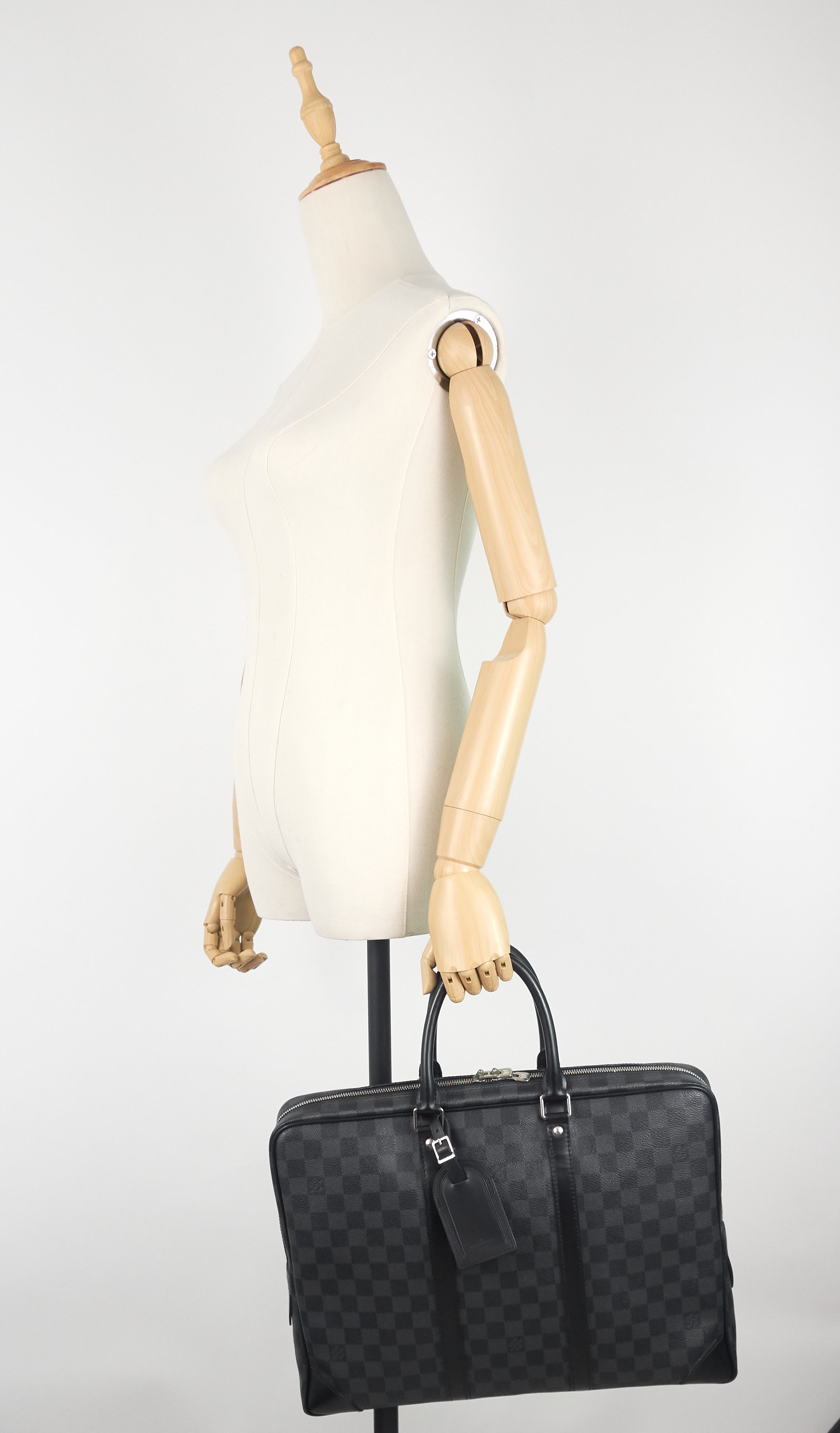 Louis Vuitto Porte-Documents Voyage GM Damier Graphite Canvas Briefcase Bag