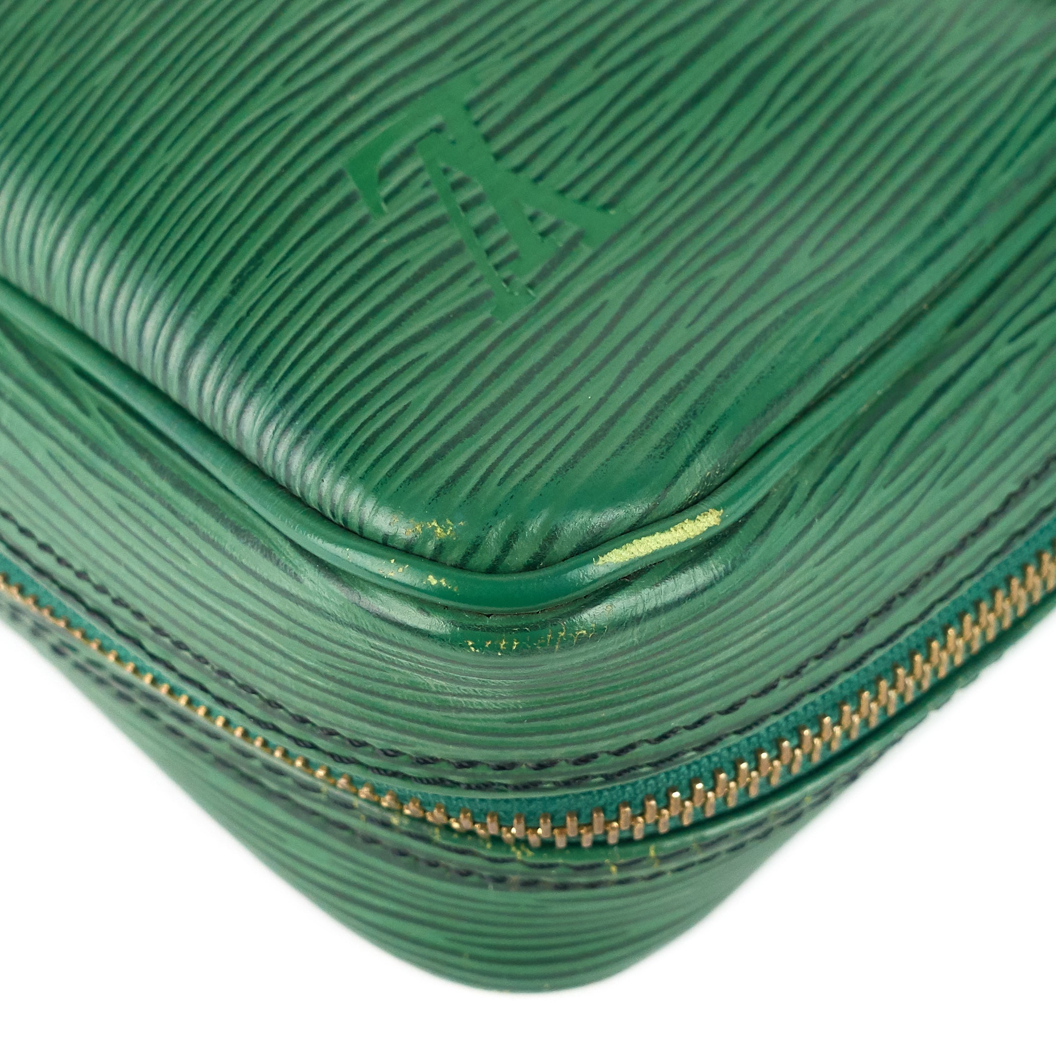 Louis Vuitto Porte-Documents Voyage Green Epi Leather Briefcase Bag