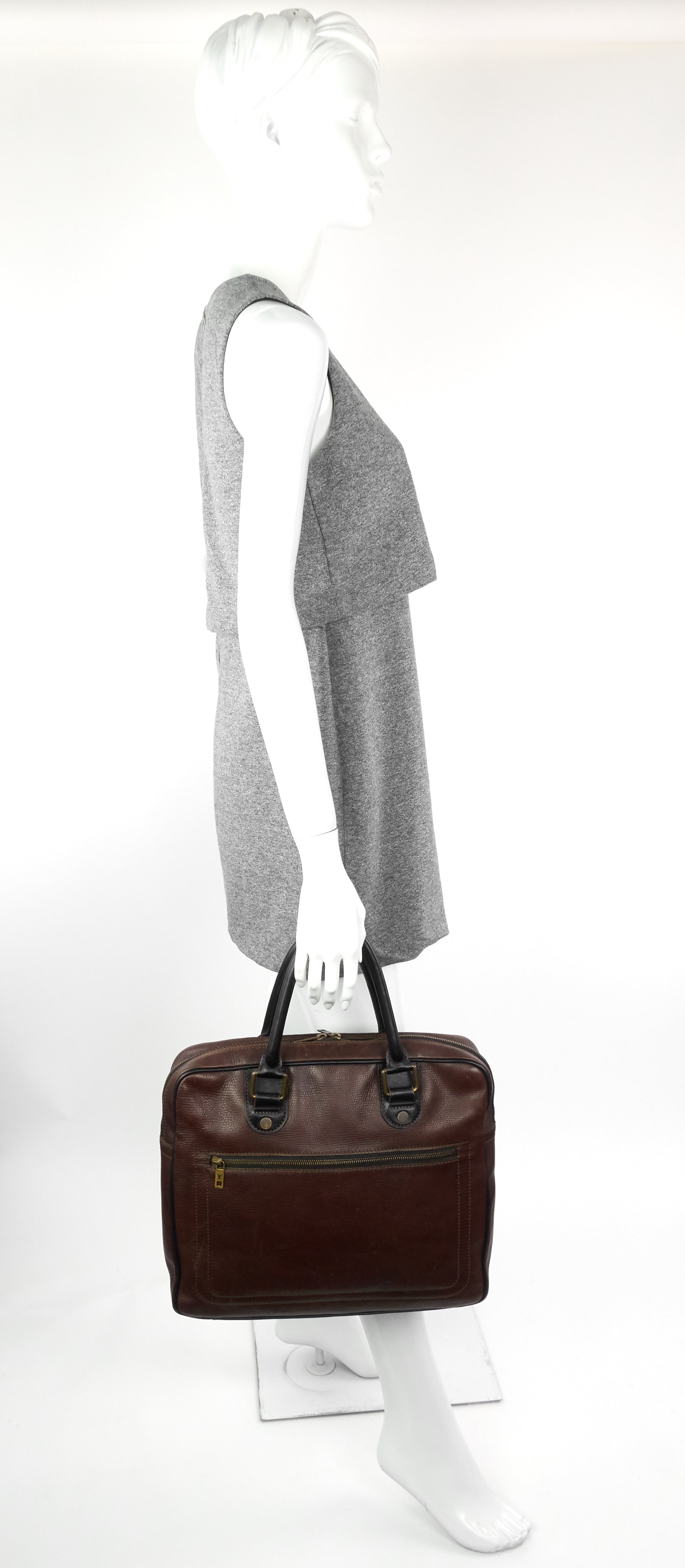 Louis Vuitto Utah Huron Leather Work Bag
