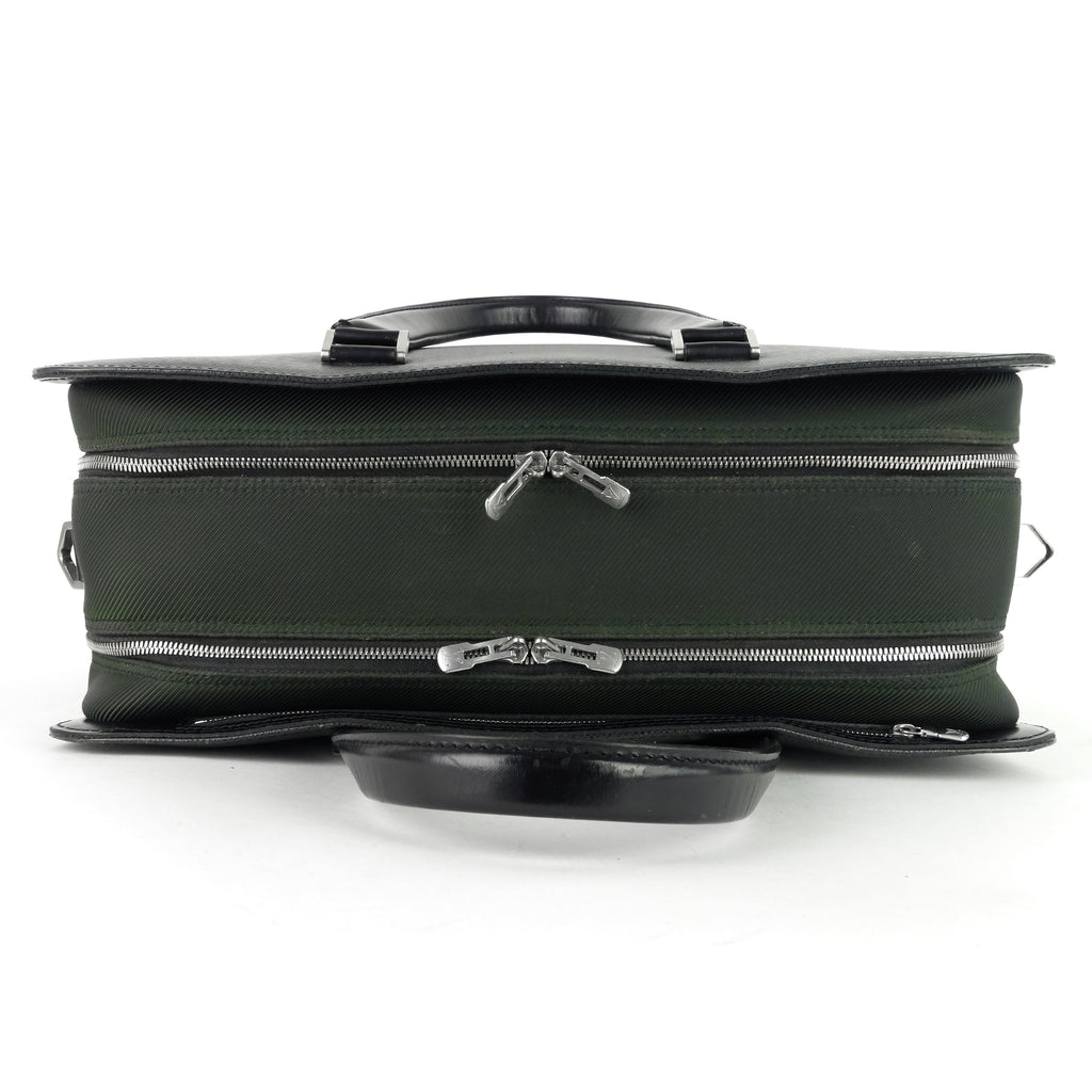 Louis Vuitto Nevski Taiga Leather Briefcase Bag