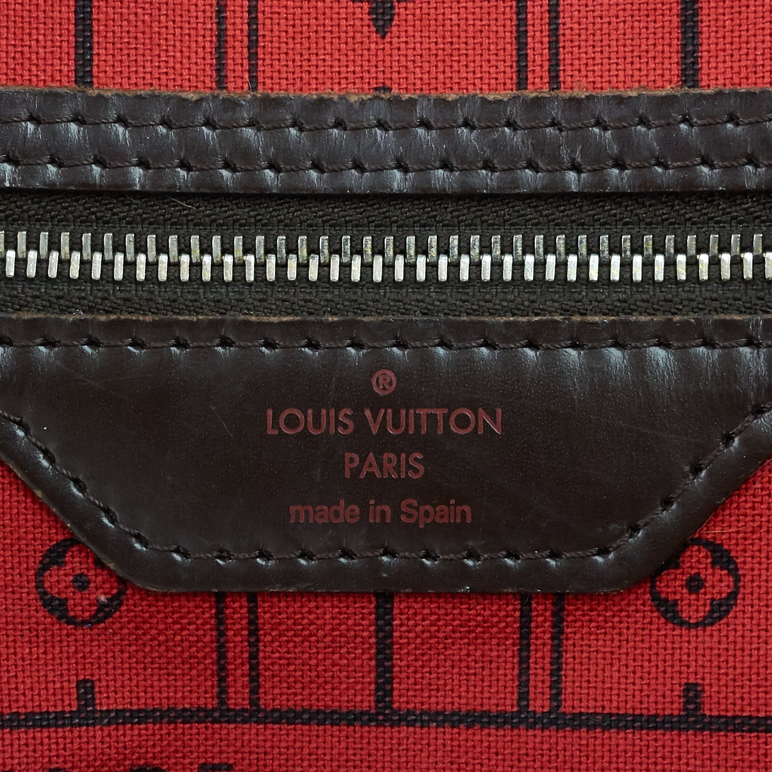 Louis Vuitto Neverfull MM Damier Ebene Tote Bag