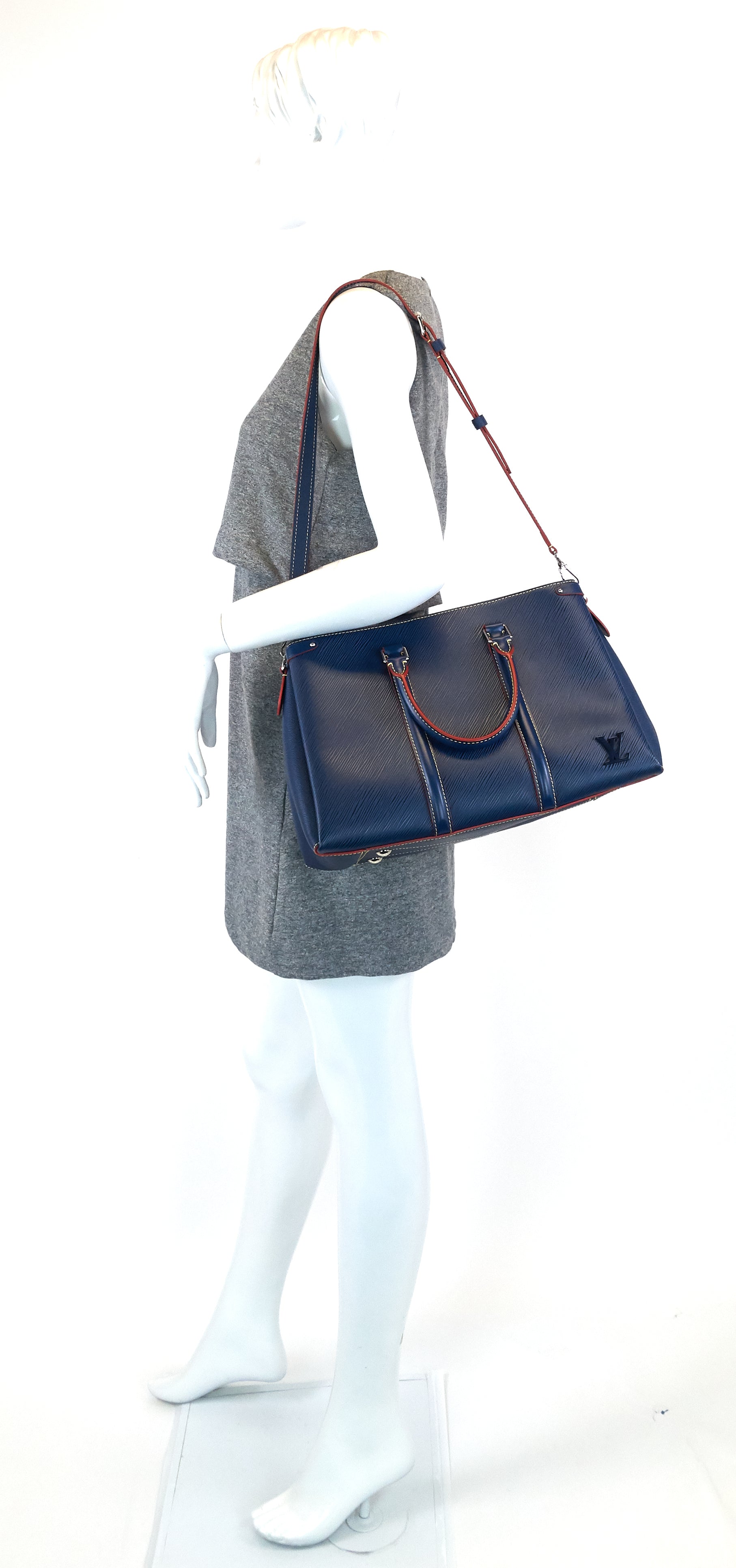 Louis Vuitto Soufflot MM Epi Leather Handbag