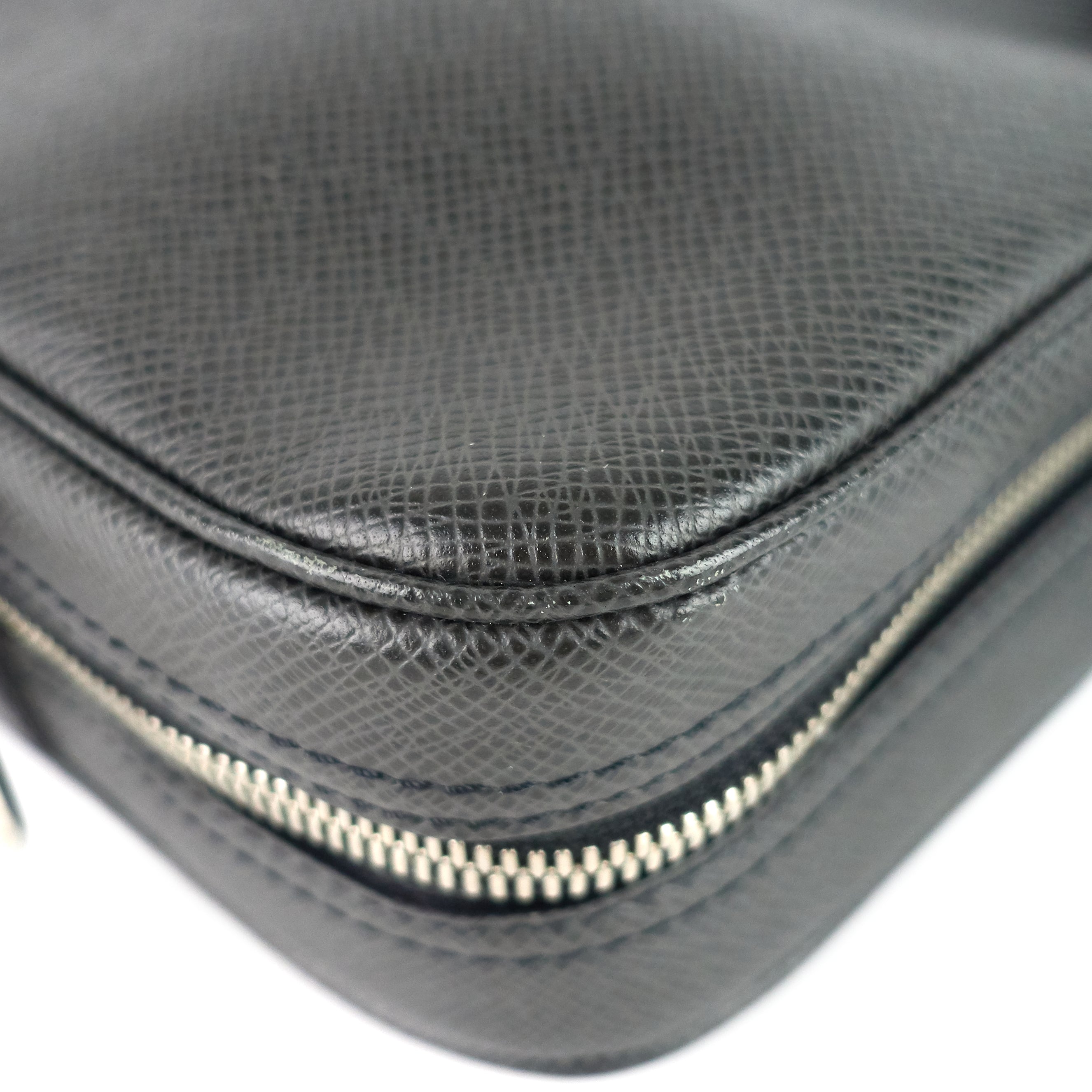 Louis Vuitto Porte-Document Voyage Ardoise Leather Briefcase Bag