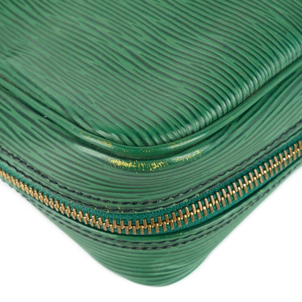 Louis Vuitto Porte-Documents Voyage Green Epi Leather Briefcase Bag