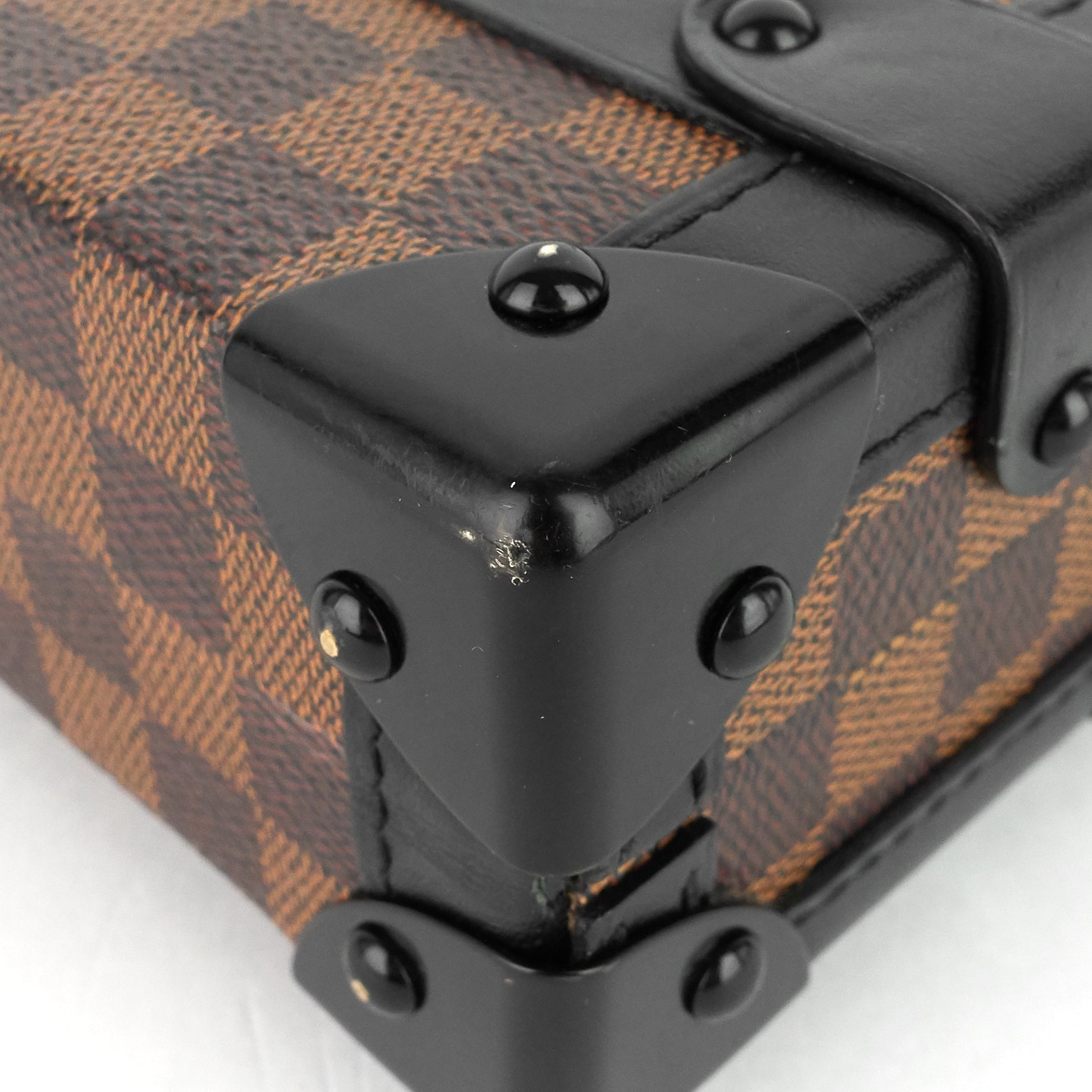 Louis Vuitto Petite Malle Damier Ebene Cavas Bag