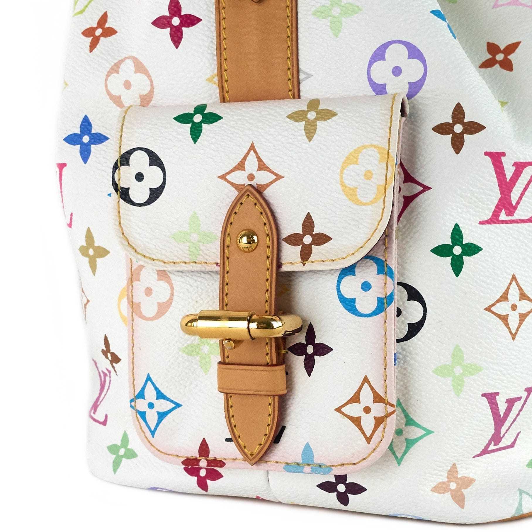 Louis Vuitto Petit NoÃ© Monogram Multicolore Canvas Bag