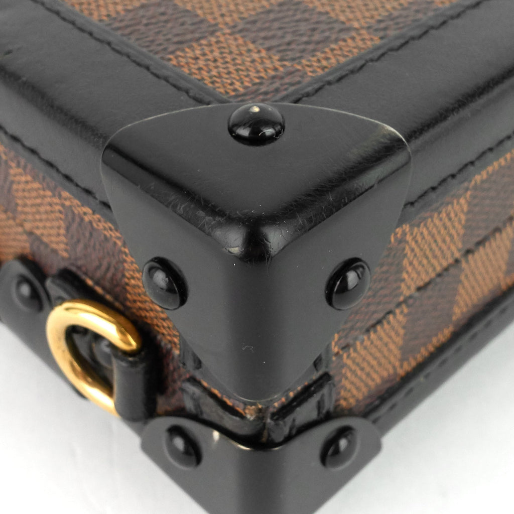 Louis Vuitto Petite Malle Damier Ebene Cavas Bag