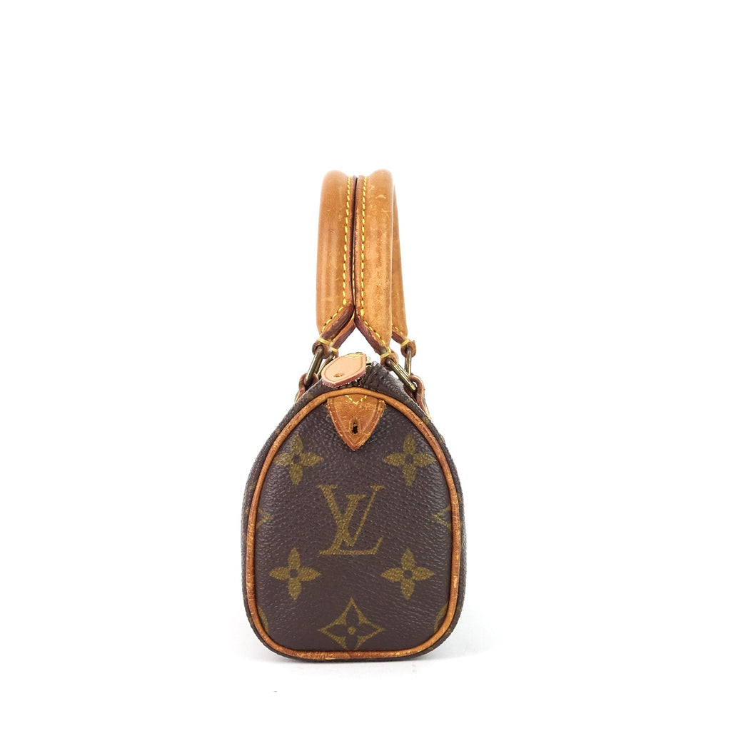 Louis Vuitto Mini HL Speedy Monogram Canvas Bag with Strap