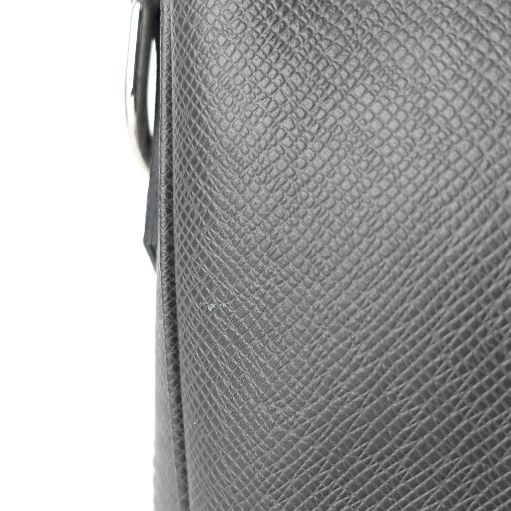 Louis Vuitto Porte-Document Voyage Ardoise Leather Briefcase Bag