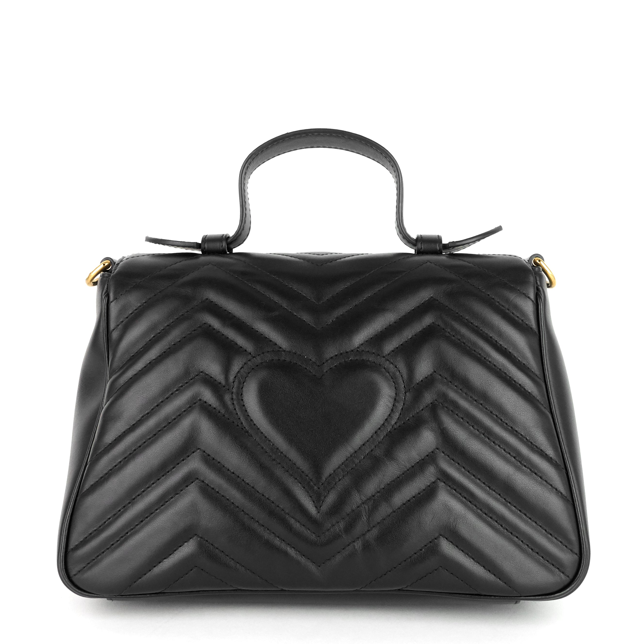 Gucci GG Marmont Small MatelassÃ© Calfskin Top Handle Shoulder Bag