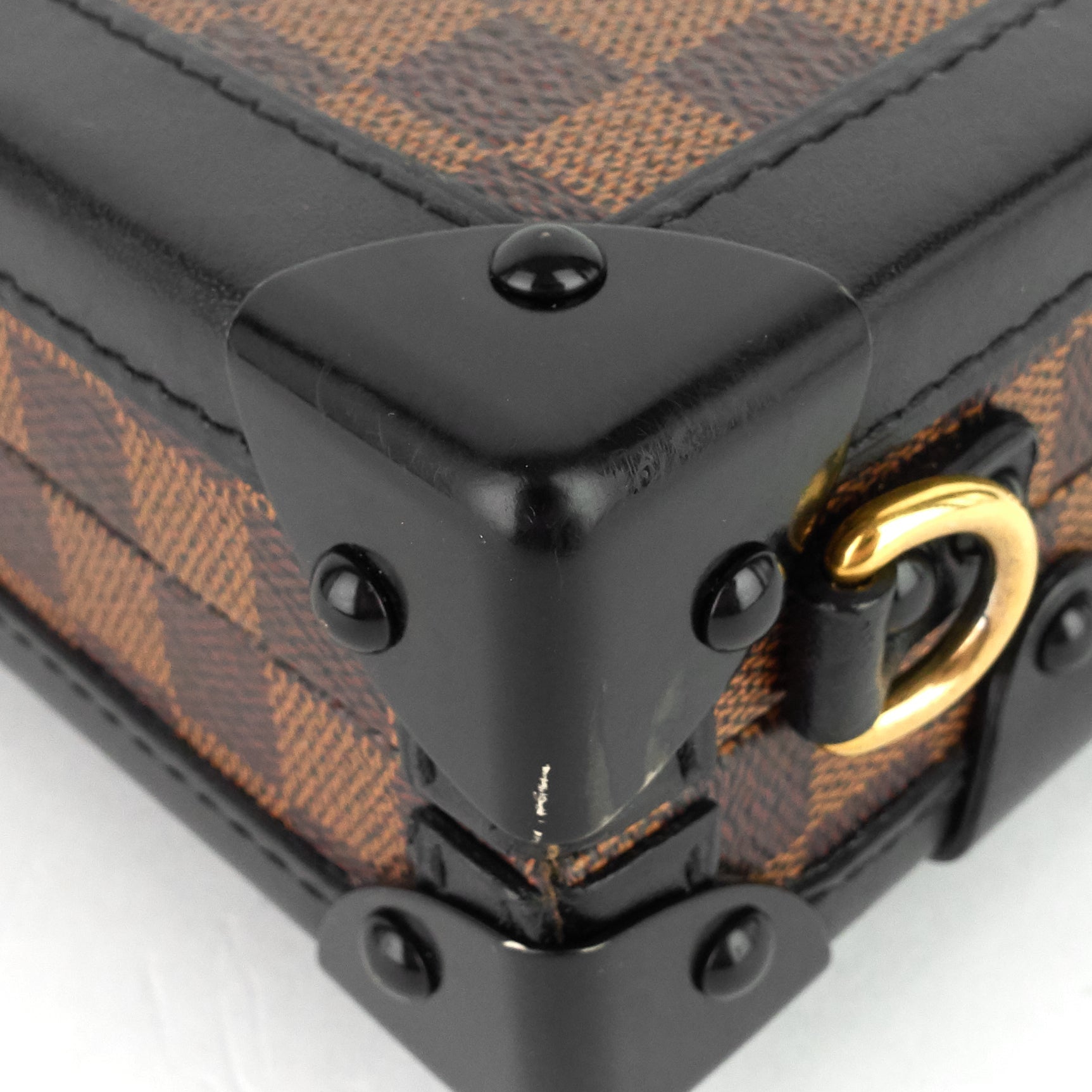 Louis Vuitto Petite Malle Damier Ebene Cavas Bag