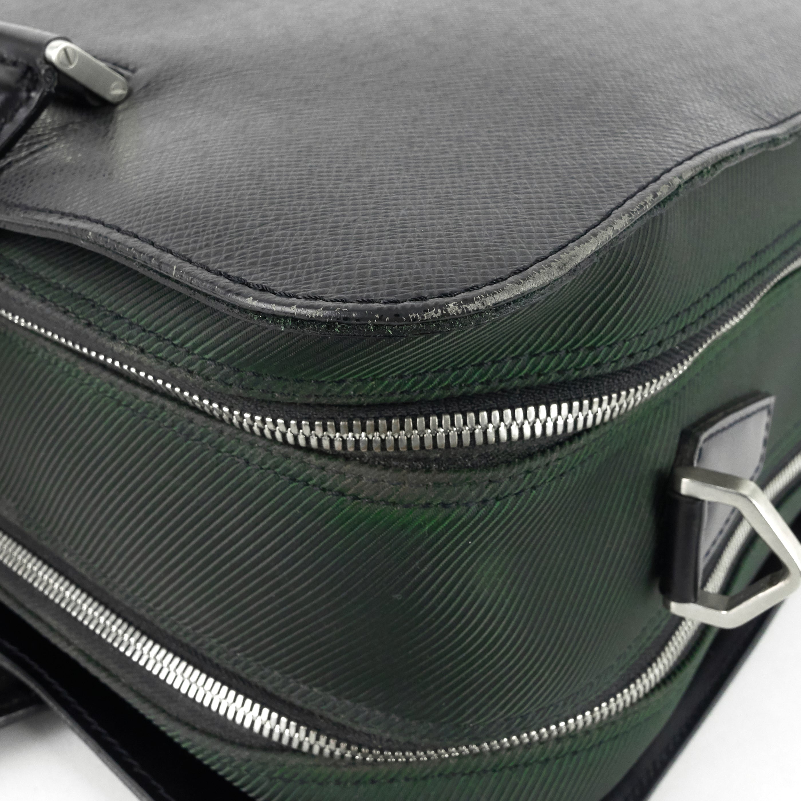 Louis Vuitto Nevski Taiga Leather Briefcase Bag