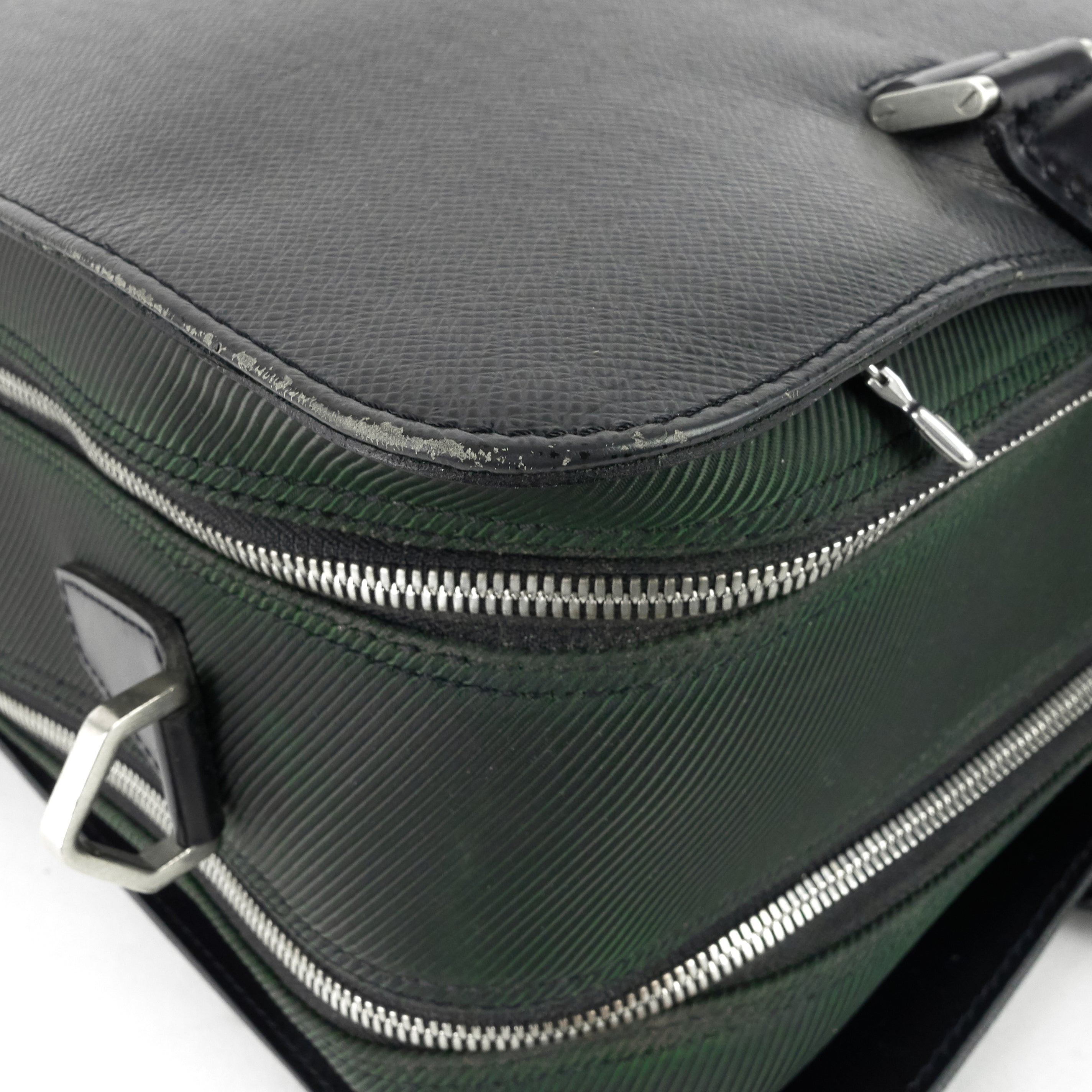 Louis Vuitto Nevski Taiga Leather Briefcase Bag