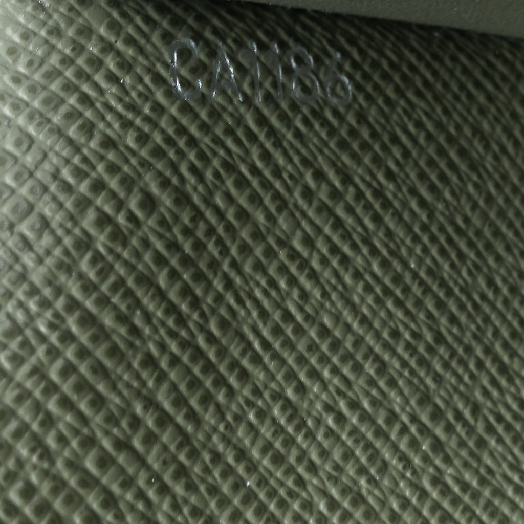 Louis Vuitto Brazza Green Epi Leather Wallet