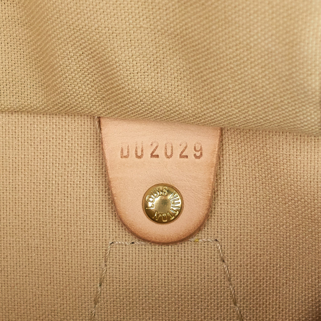 Louis Vuitto Speedy 25 Damier Azur Canvas Bag