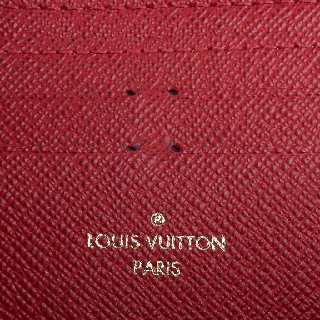 Louis Vuitto ClÃ©mence Damier Ebene Canvas Wallet
