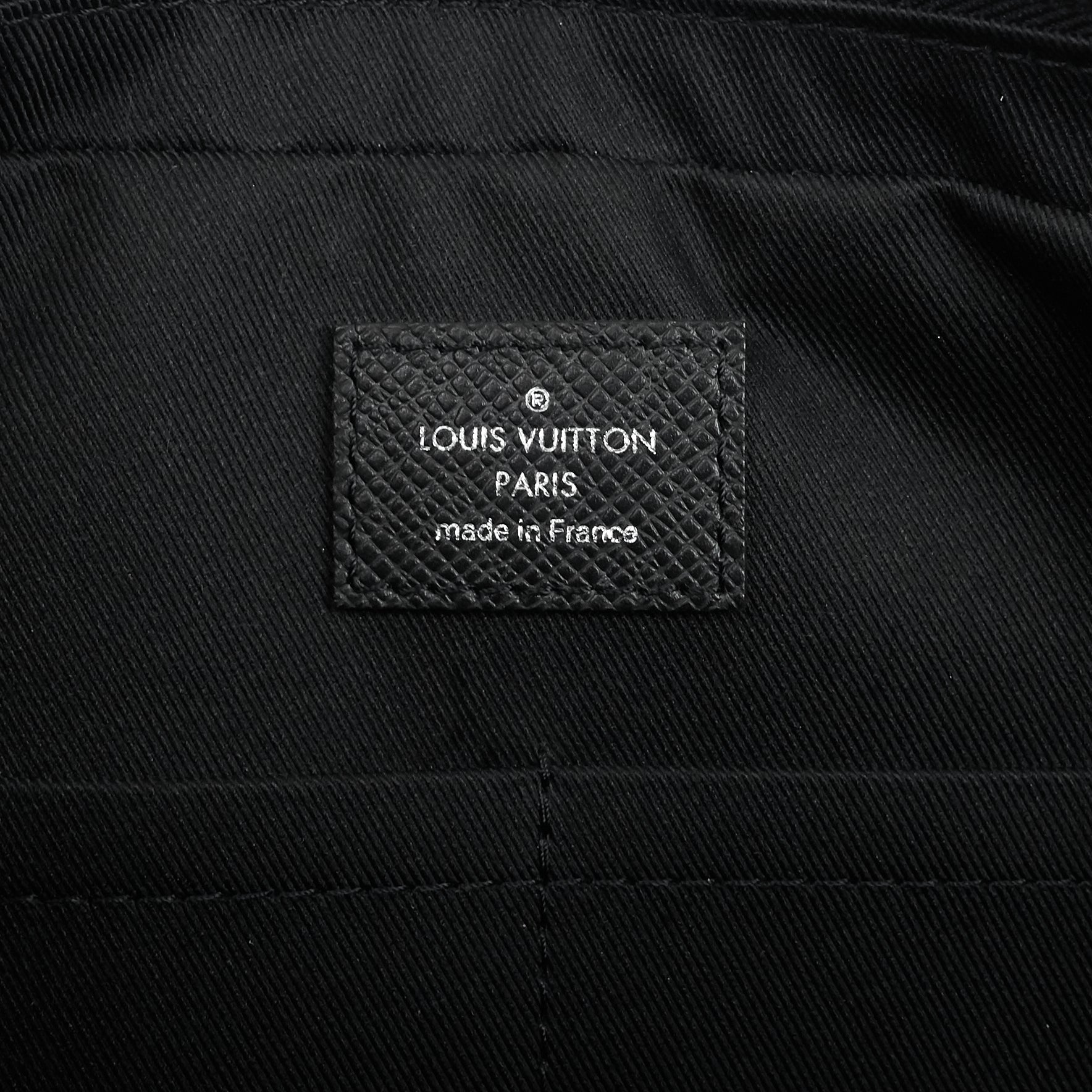 Louis Vuitto Porte-Documents Voyage PM Taiga Leather Briefcase Bag