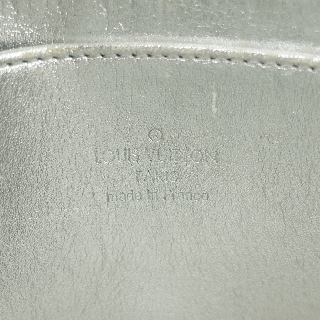 Louis Vuitto Miroir Trousse Silver Patent Leather Cosmetic Case
