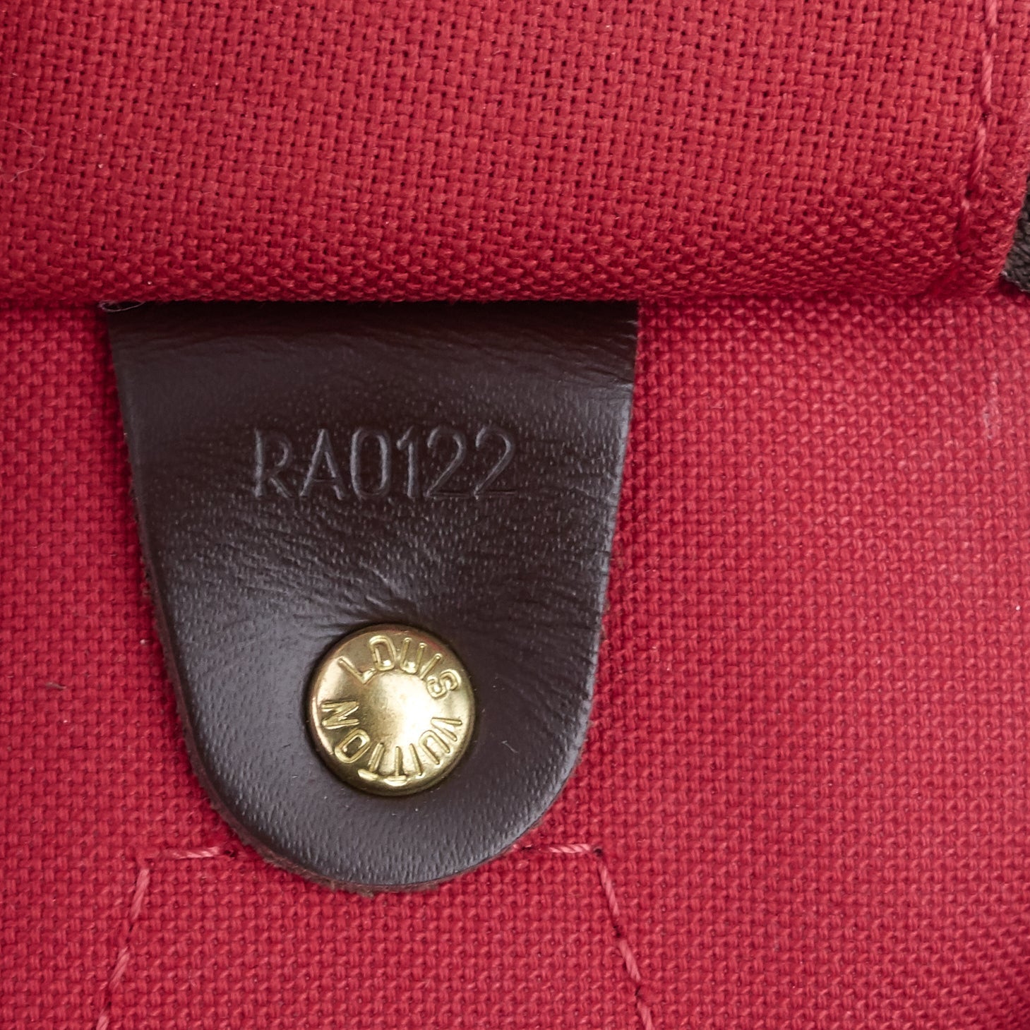 Louis Vuitto Speedy 35 Damier Ebene Canvas Bag