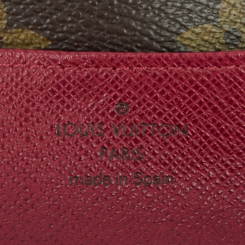 Louis Vuitto Emilie Fuchsia Monogram Canvas Wallet