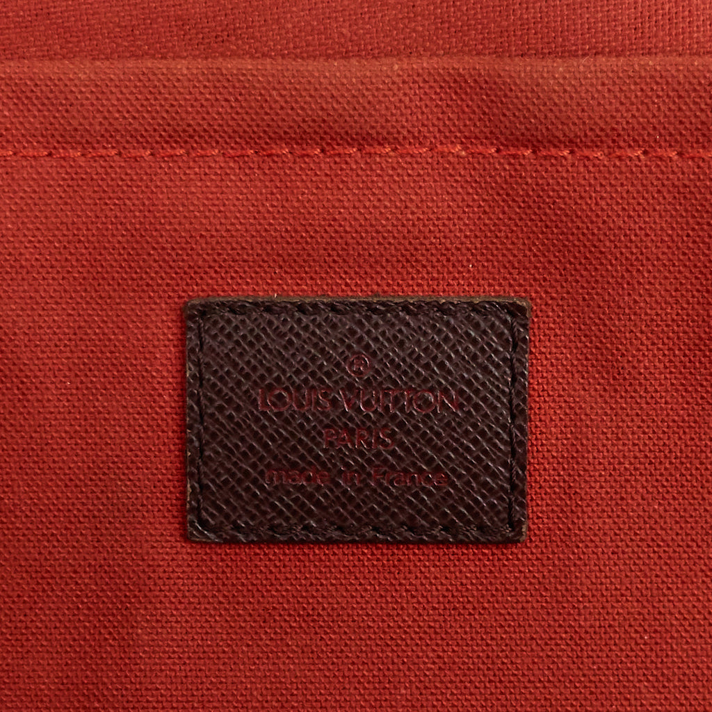 Louis Vuitto Belem MM Damier Ebene Canvas Bag