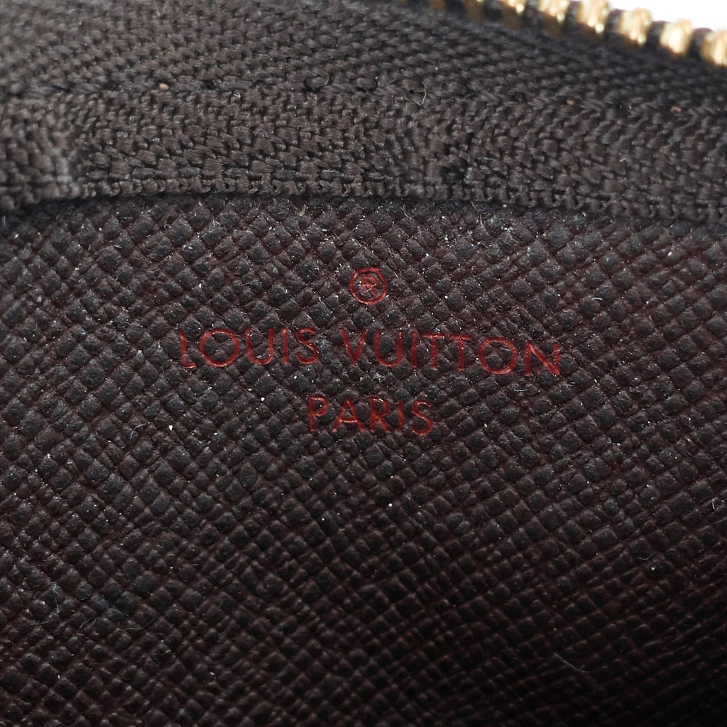 Louis Vuitto Pochette Cles Damier Ebene Key Pouch